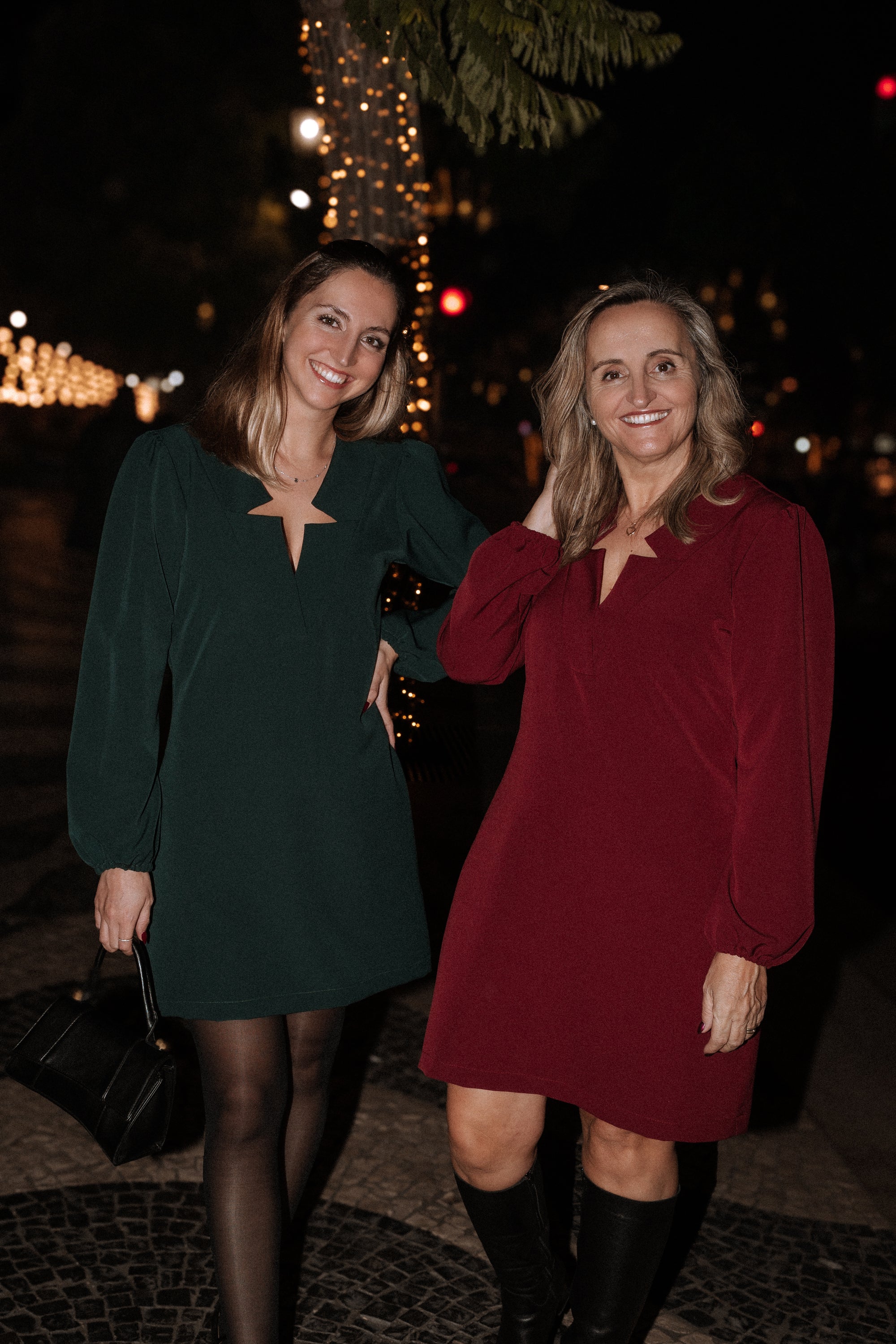 Vestido Exclusivo LS com Decote em Estrela