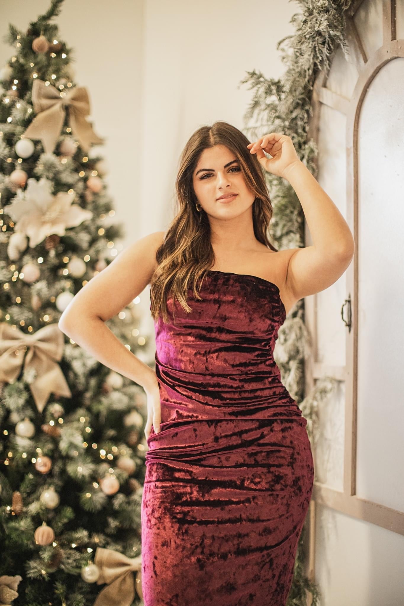 FAME Bolero + Velvet Dress Set