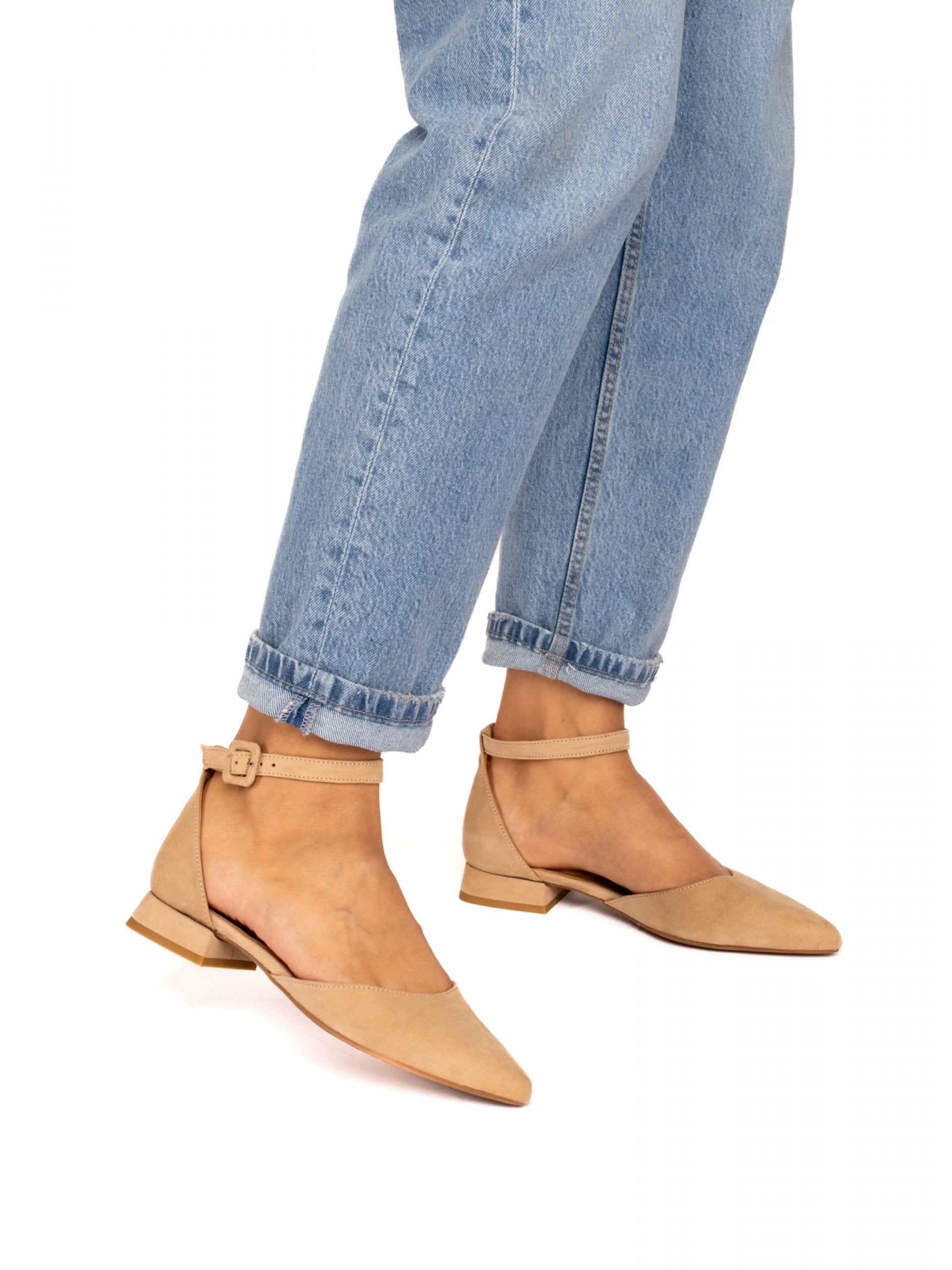 Suede Flat Shoes