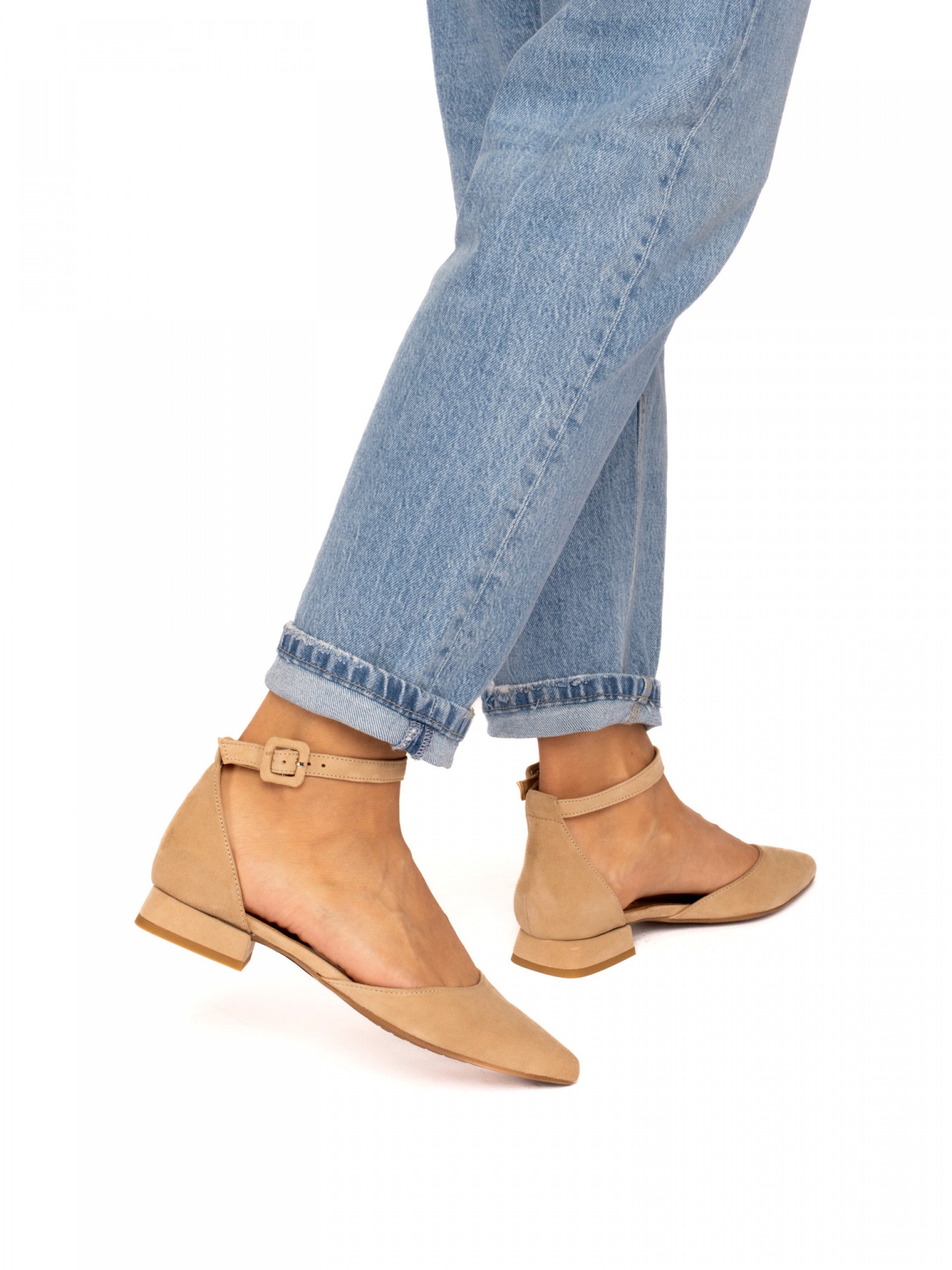 Suede Flat Shoes