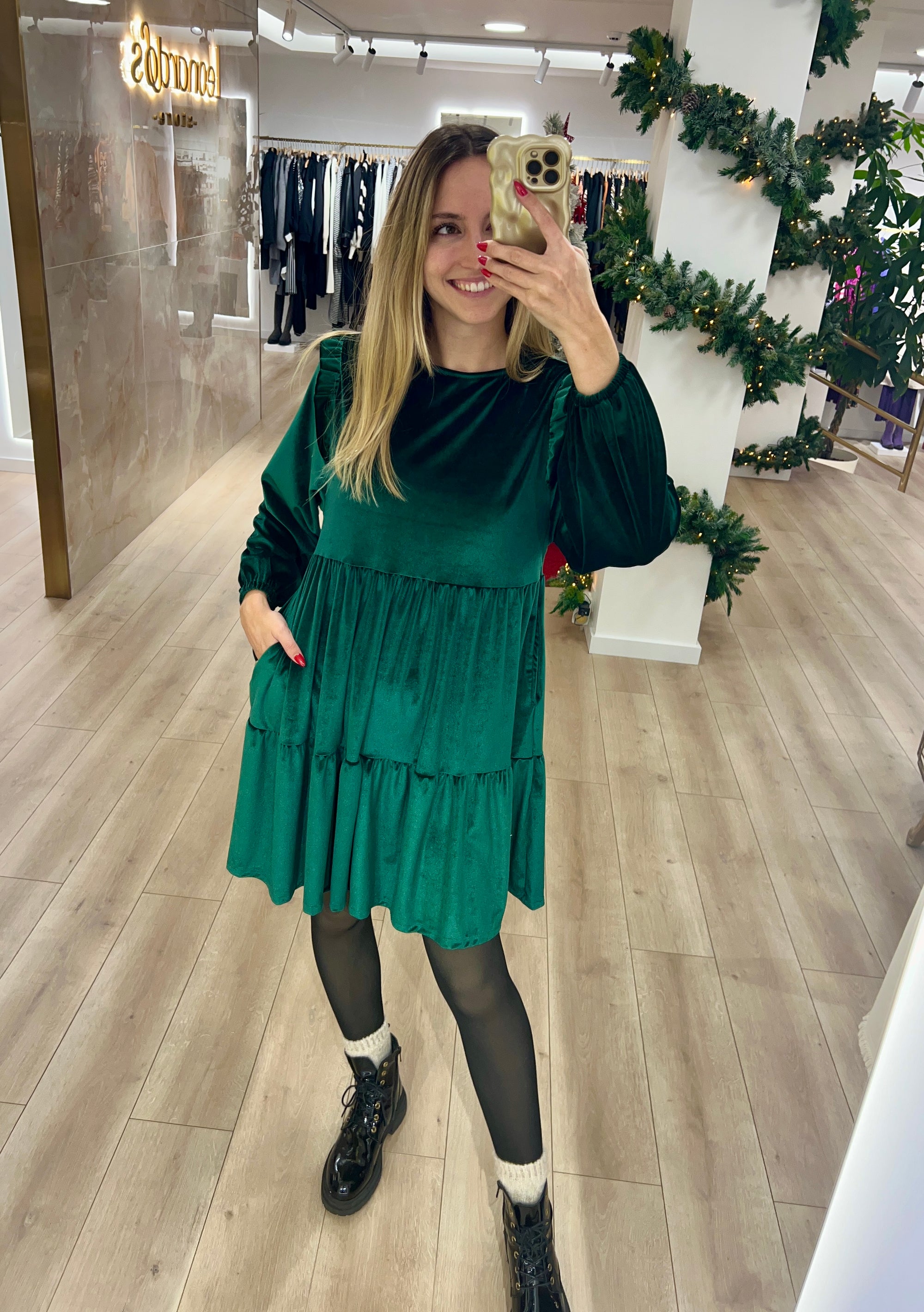 Short Velvet Dress