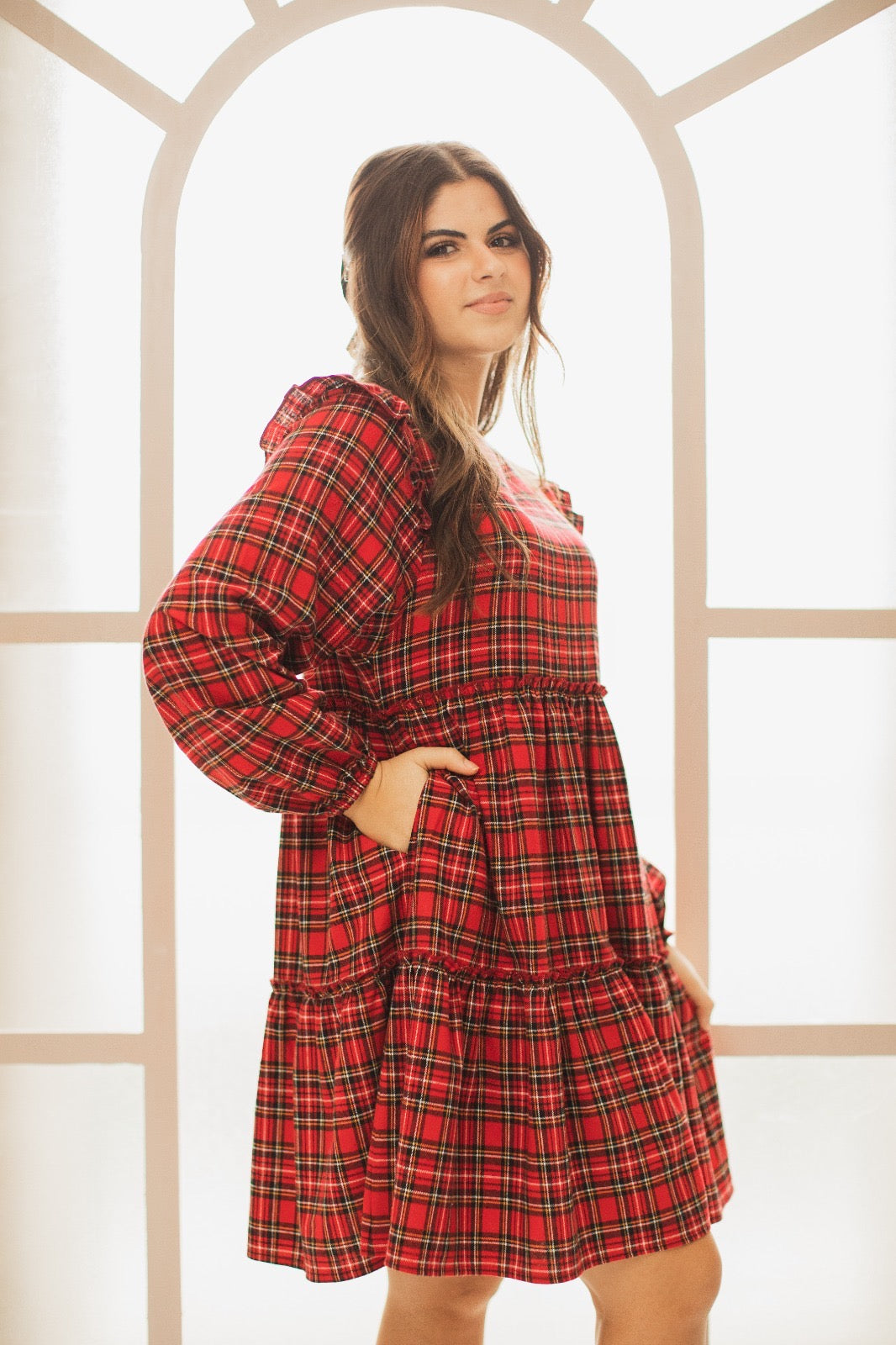 Vestido de franela a cuadros