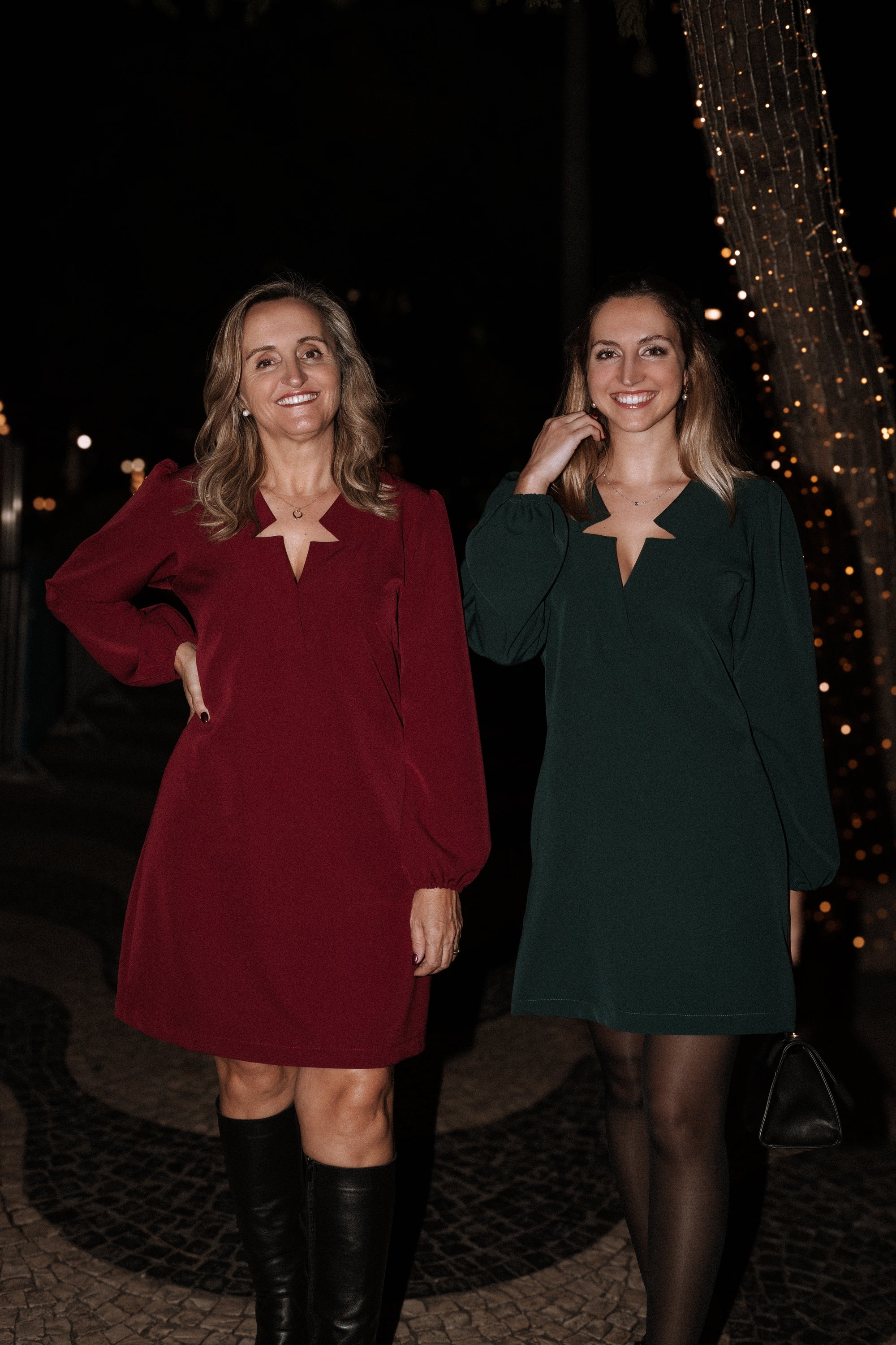 Vestido LS exclusivo con escote de estrella