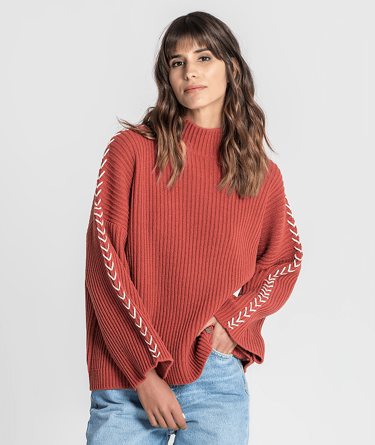 Camisola oversize canelada RÜGA