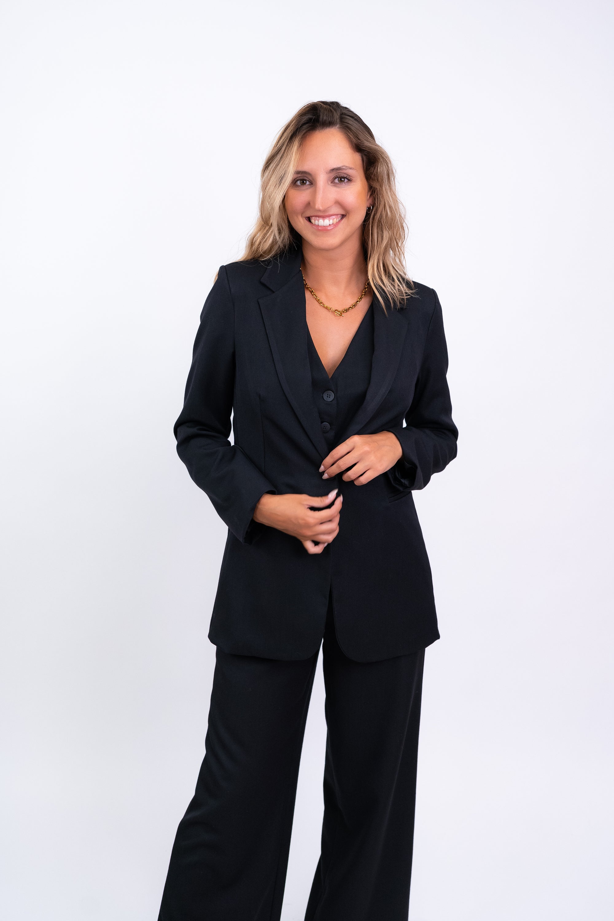 Fitted Blazer with Button