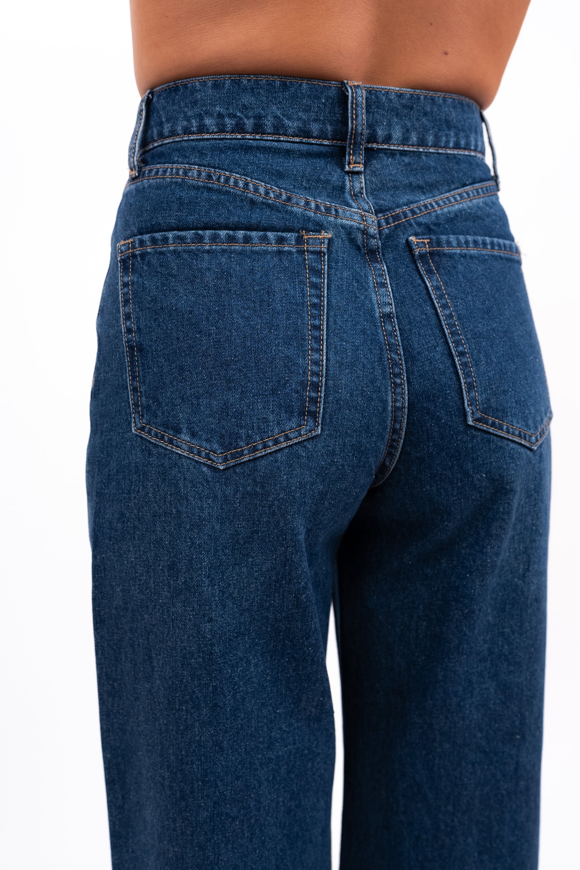 Jeans de pierna ancha de primera calidad