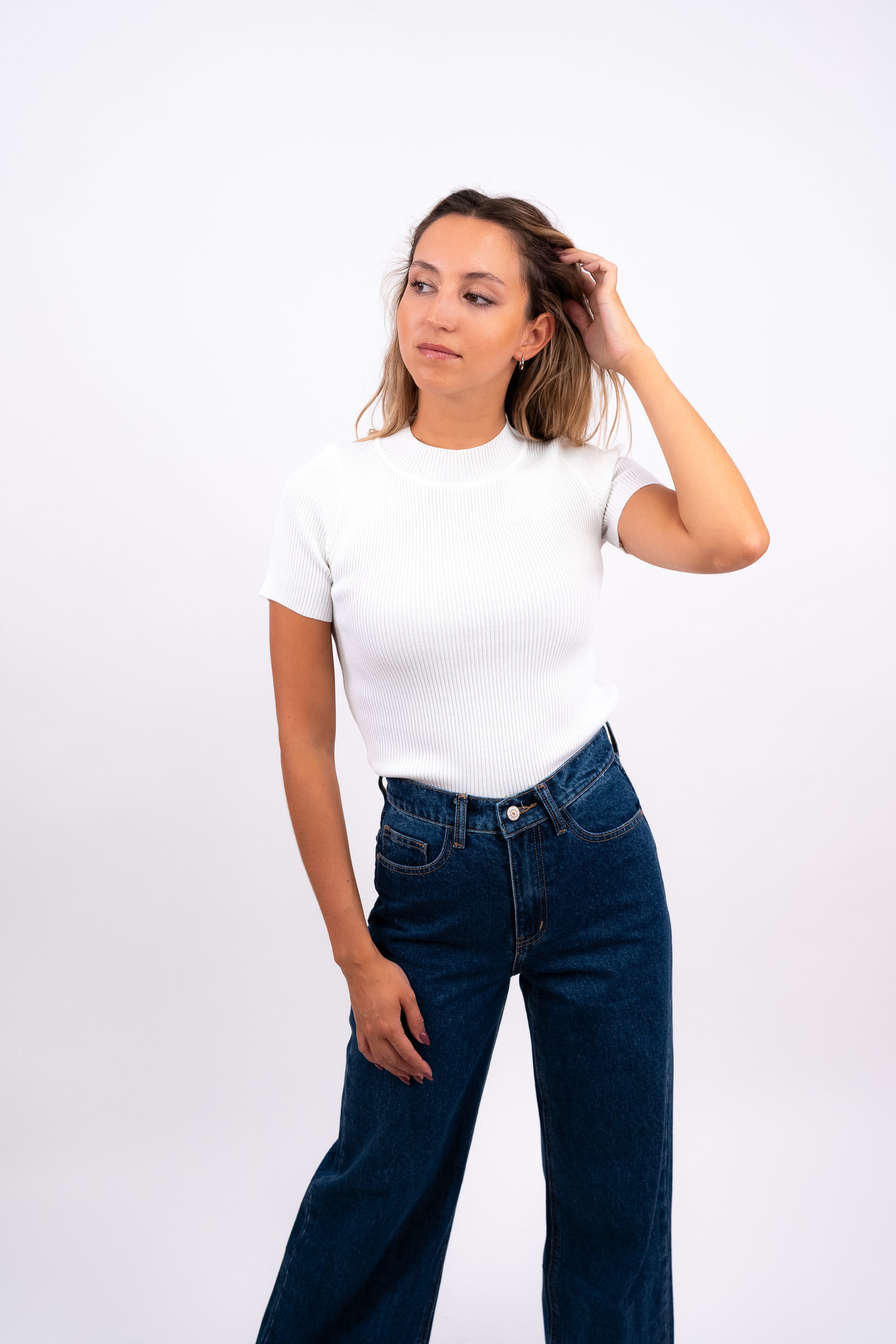 Camisola de Malha Canelada
