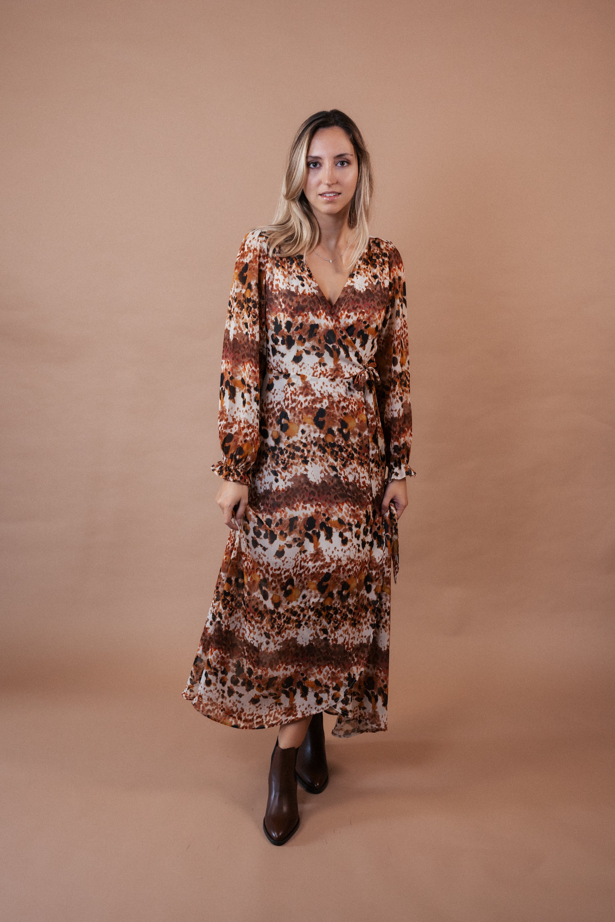 Vestido Envelope Estampado
