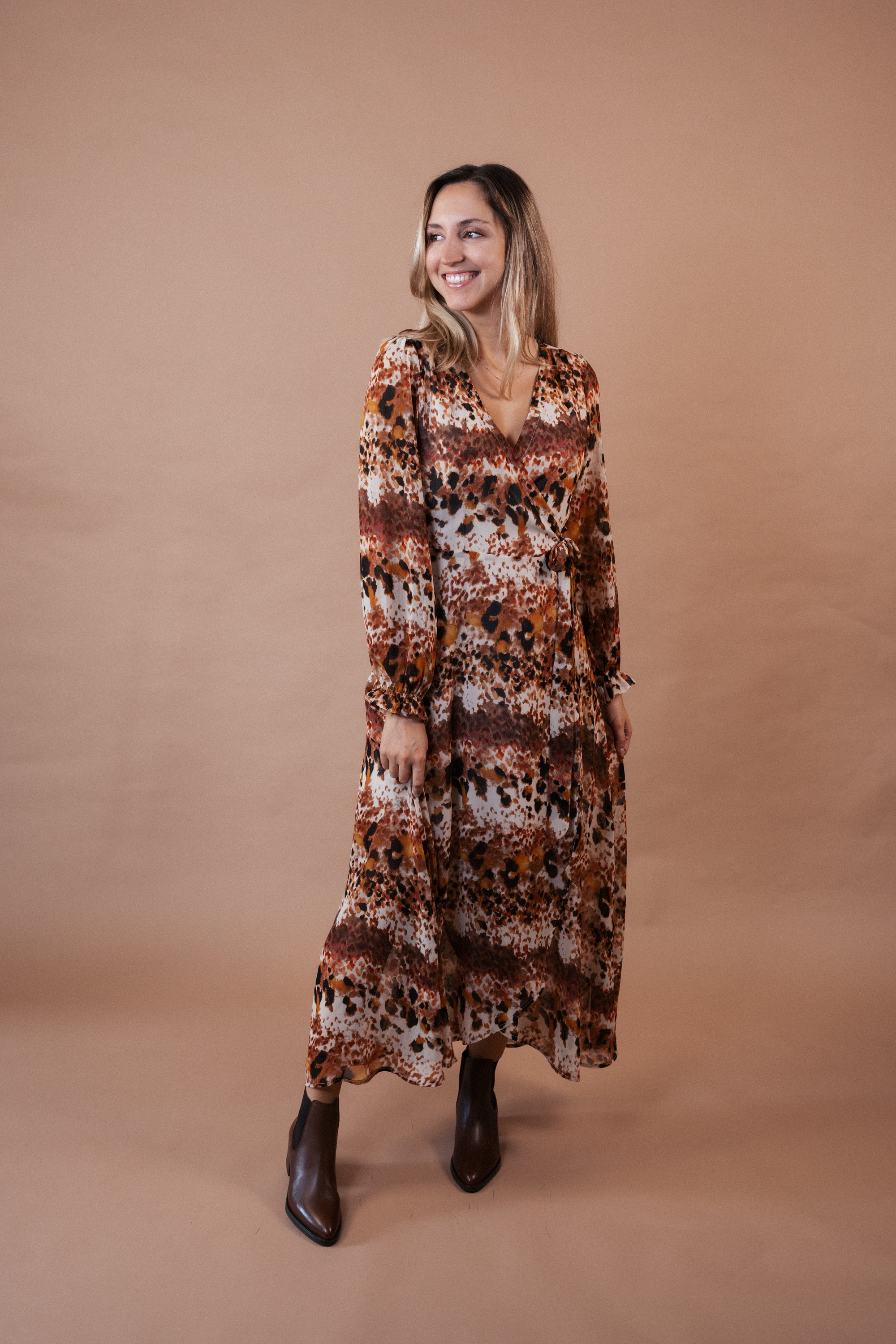 Vestido Envelope Estampado