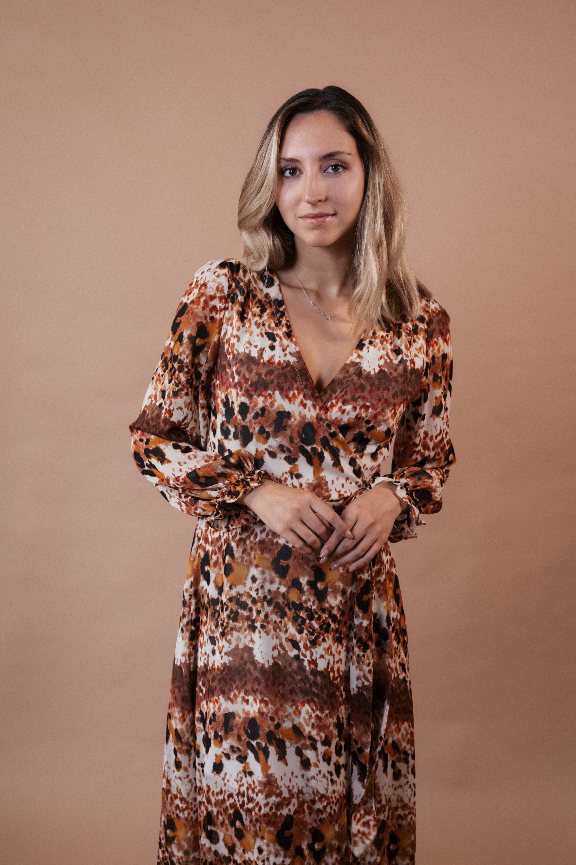 Vestido Envelope Estampado