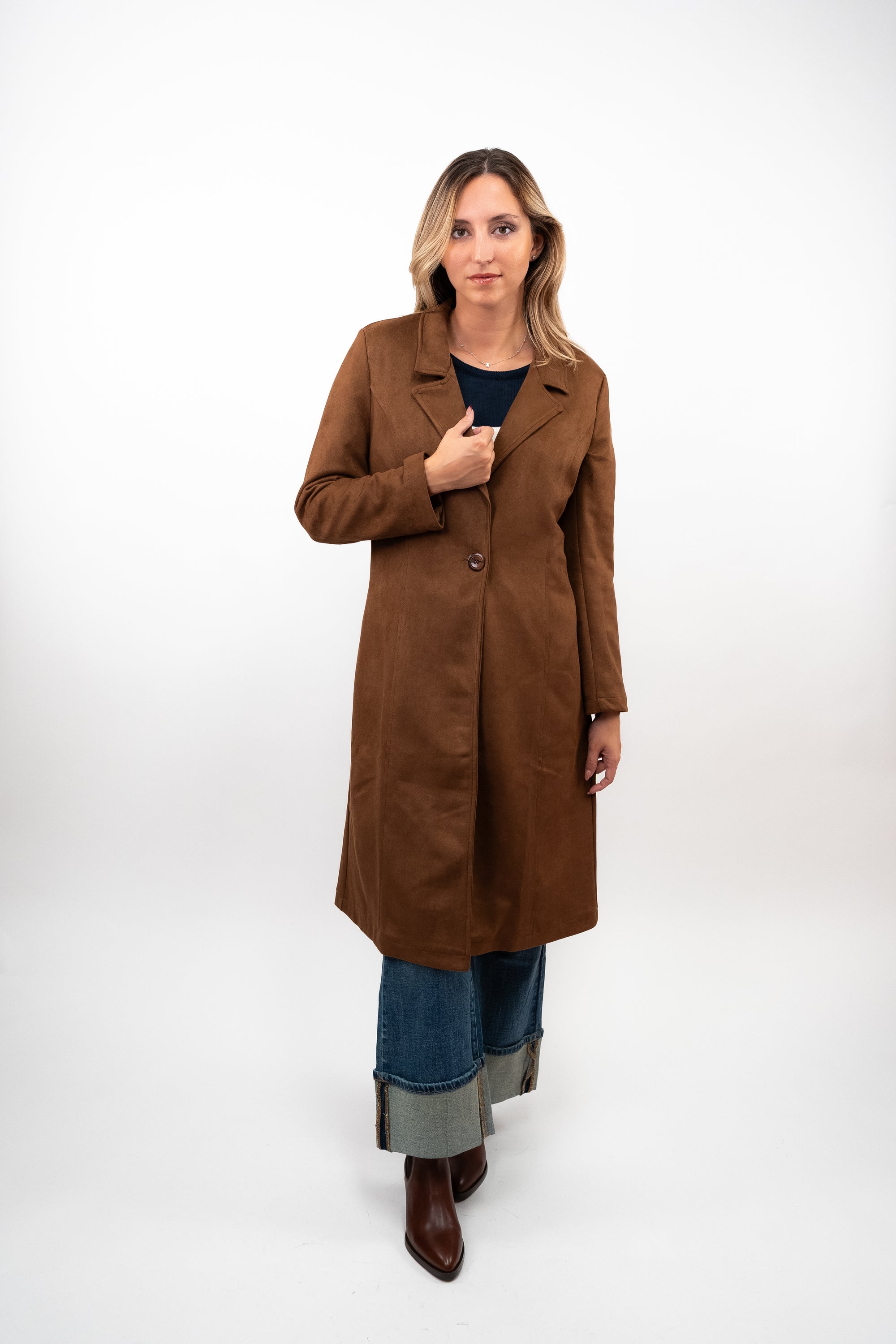 Long Coat With Button