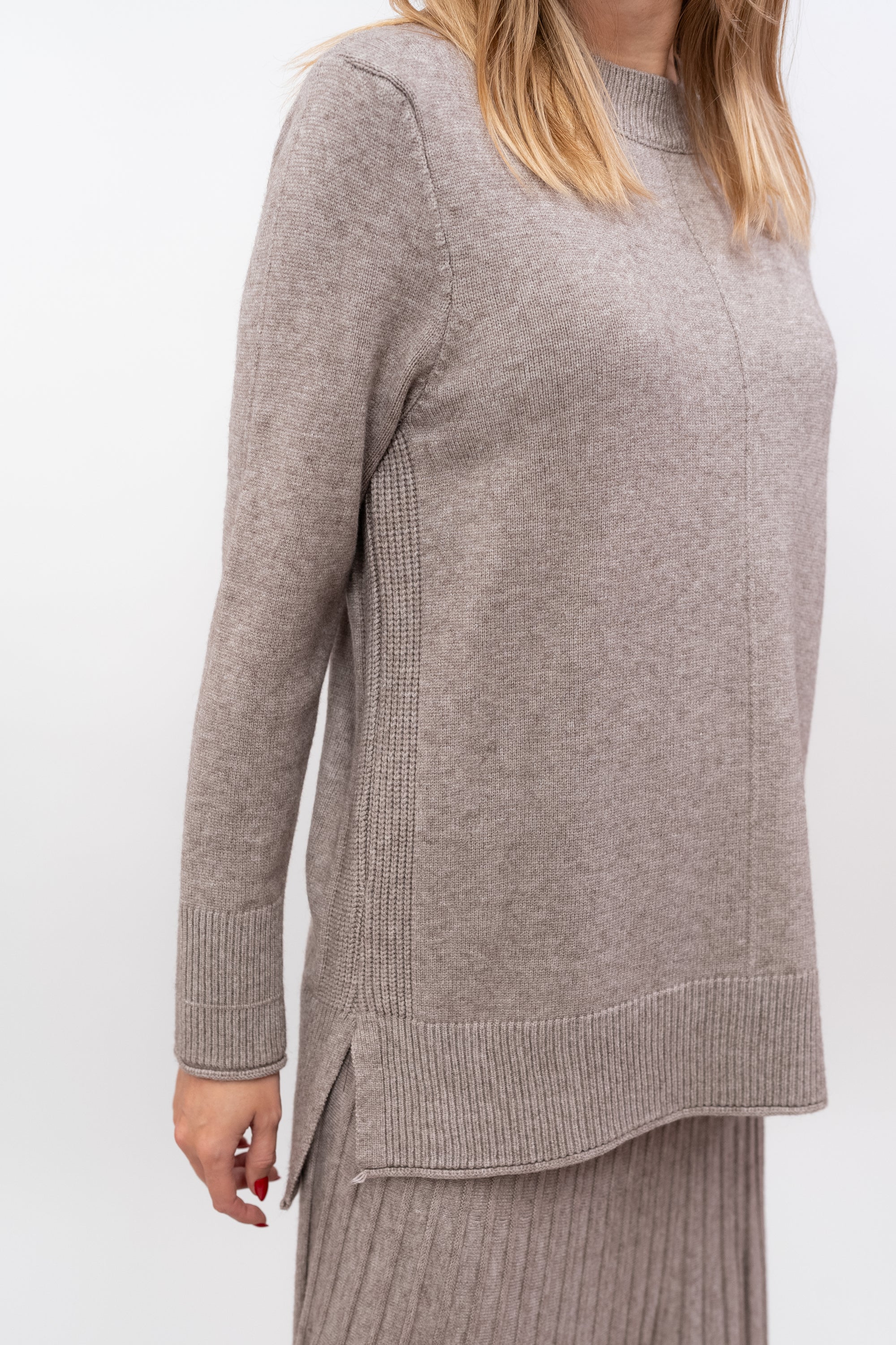 Sweater + Knitted Skirt Set