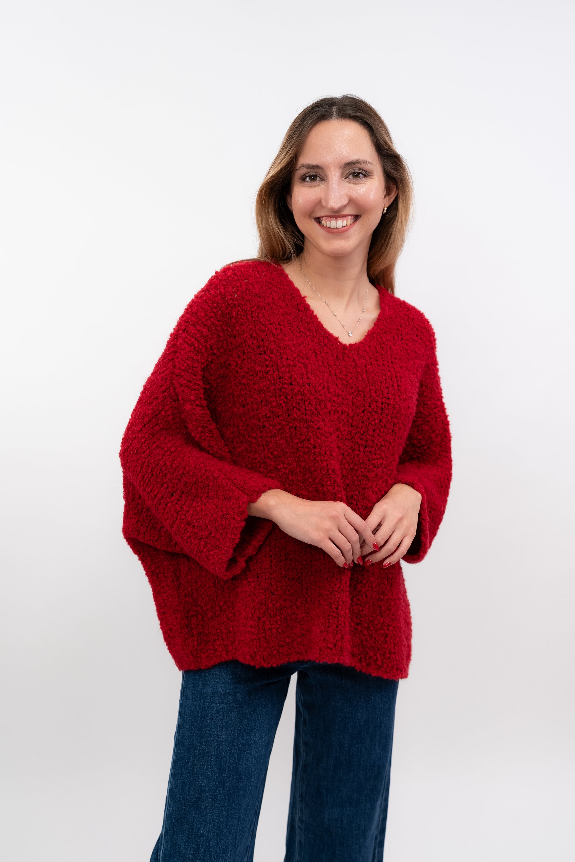 Camisola de Malha Fofa Oversize