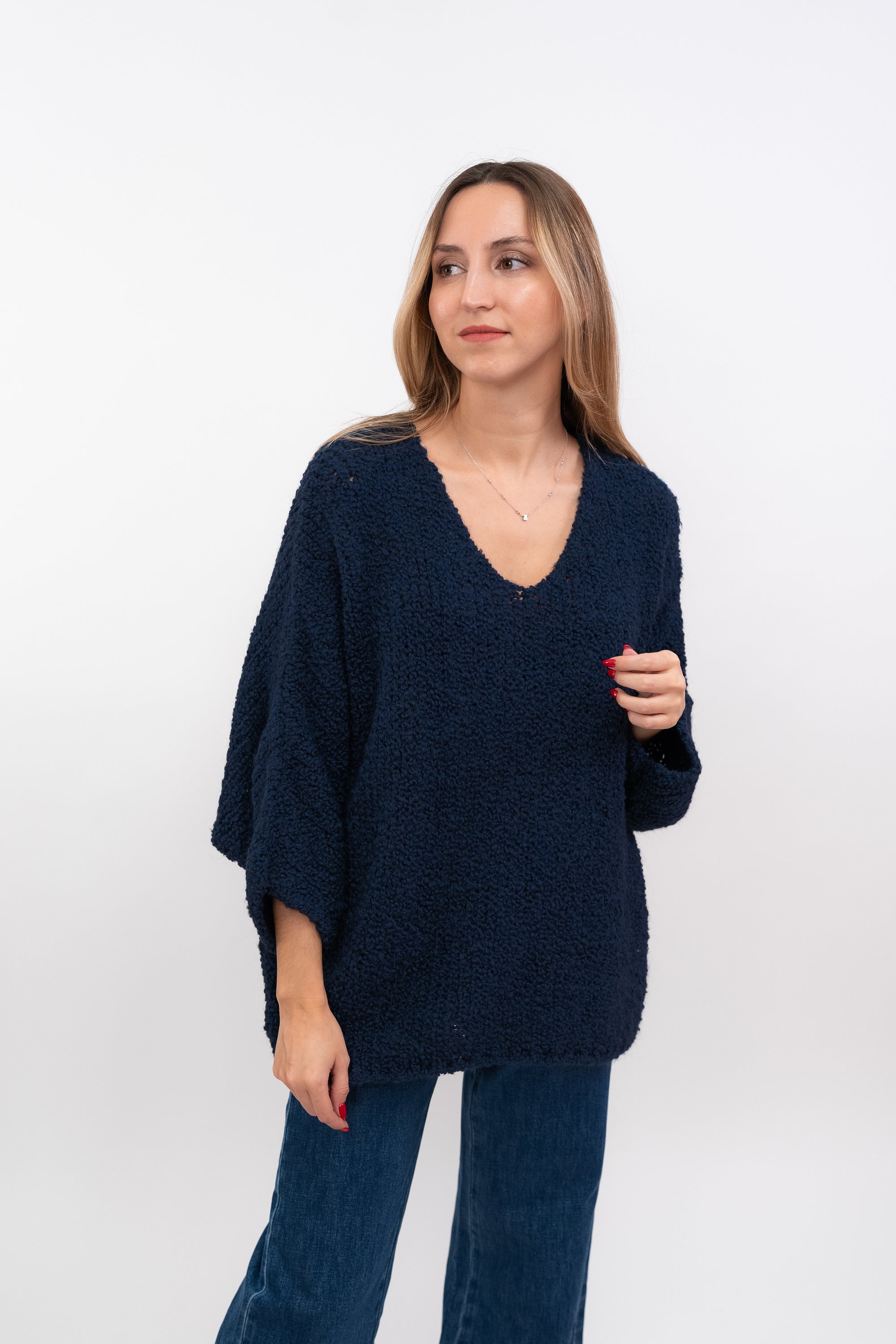 Camisola de Malha Fofa Oversize