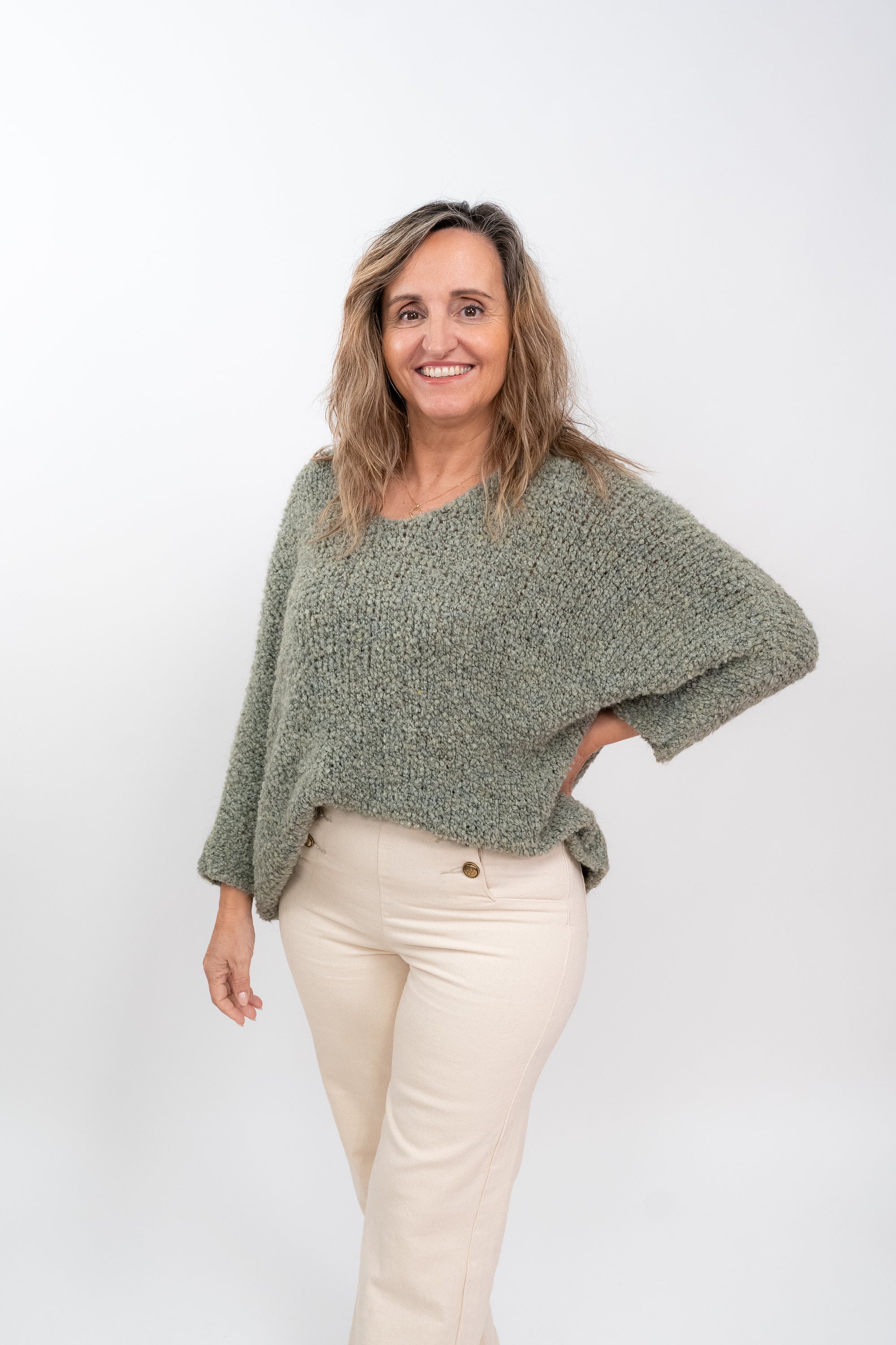 Camisola de Malha Fofa Oversize