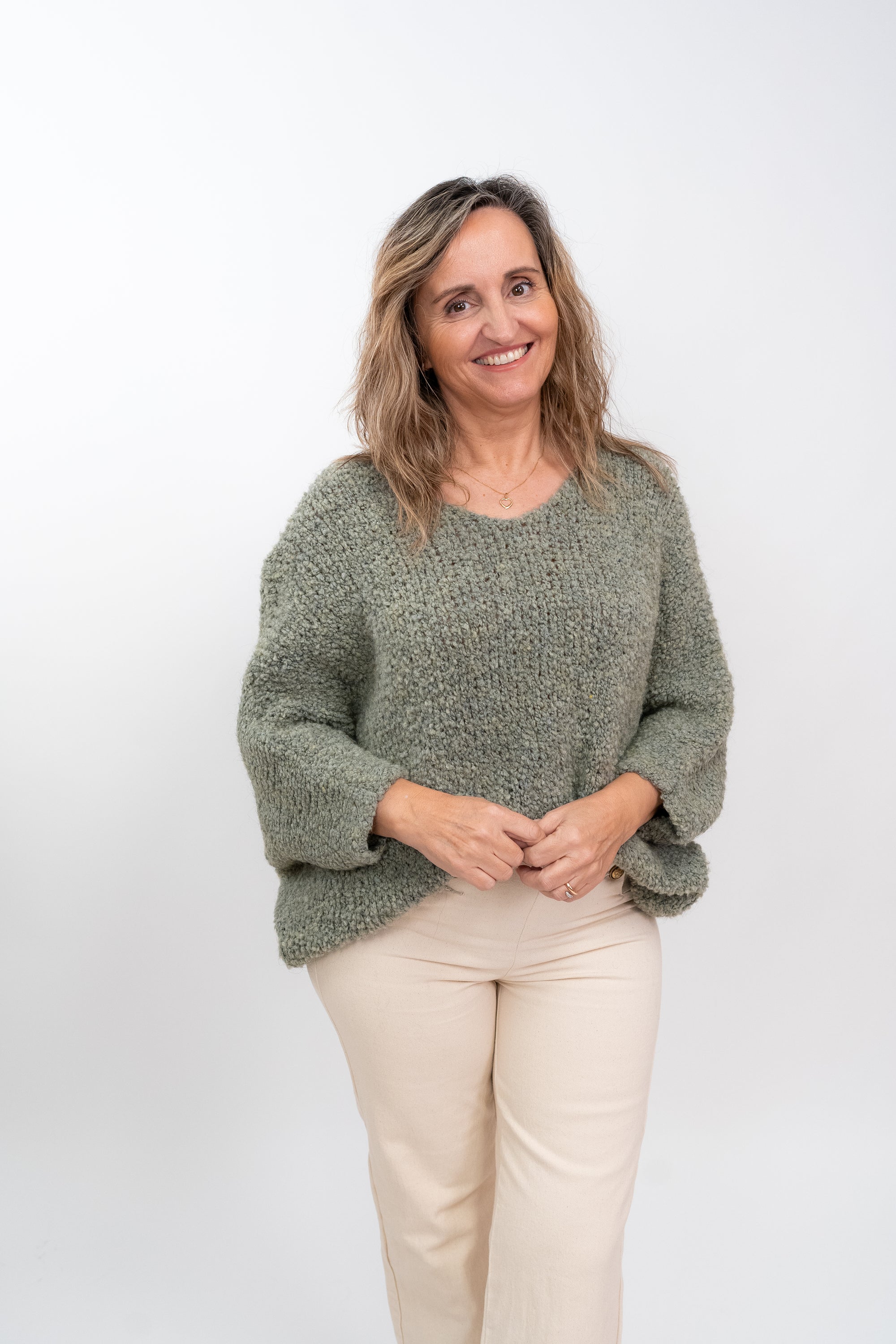 Camisola de Malha Fofa Oversize