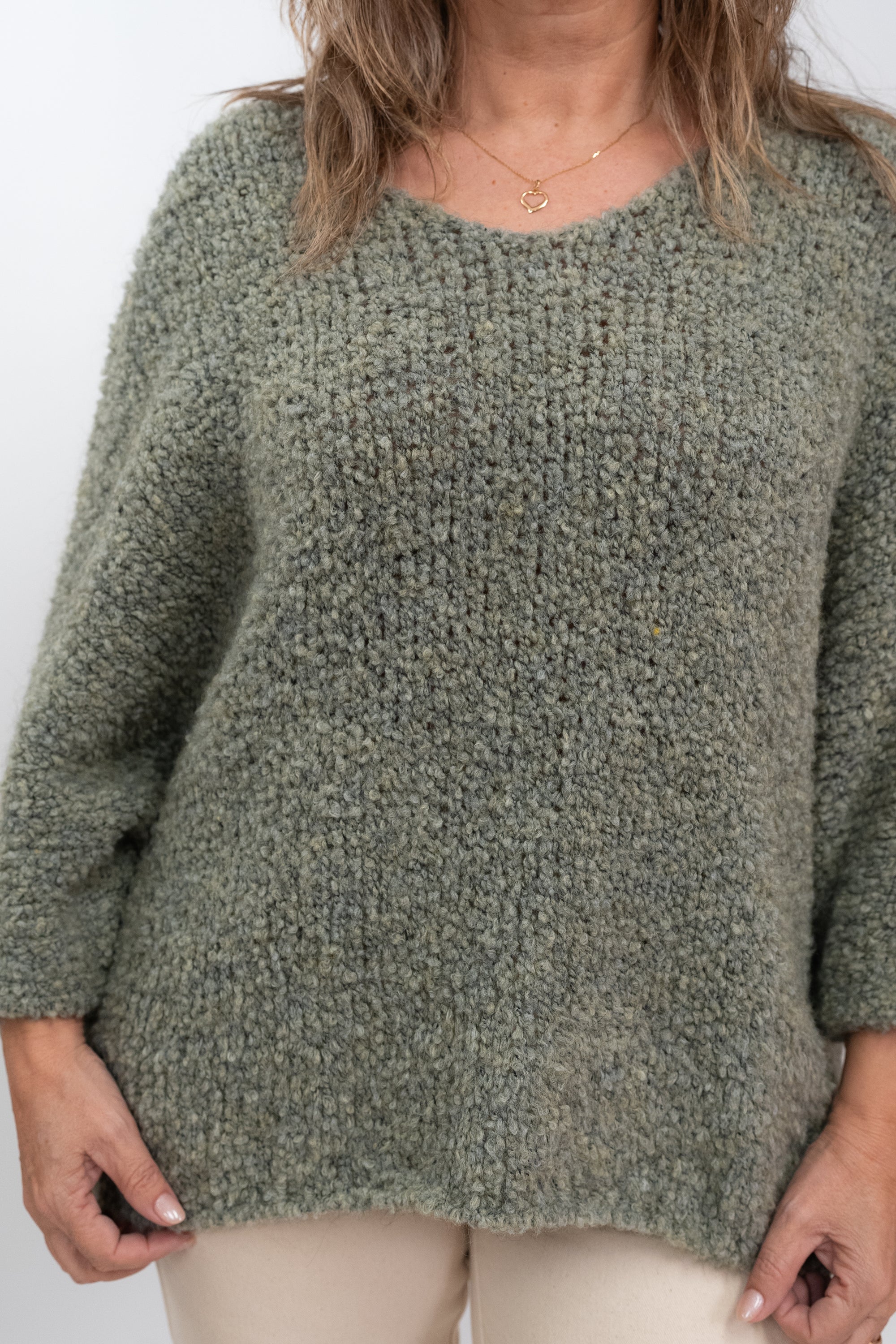 Camisola de Malha Fofa Oversize