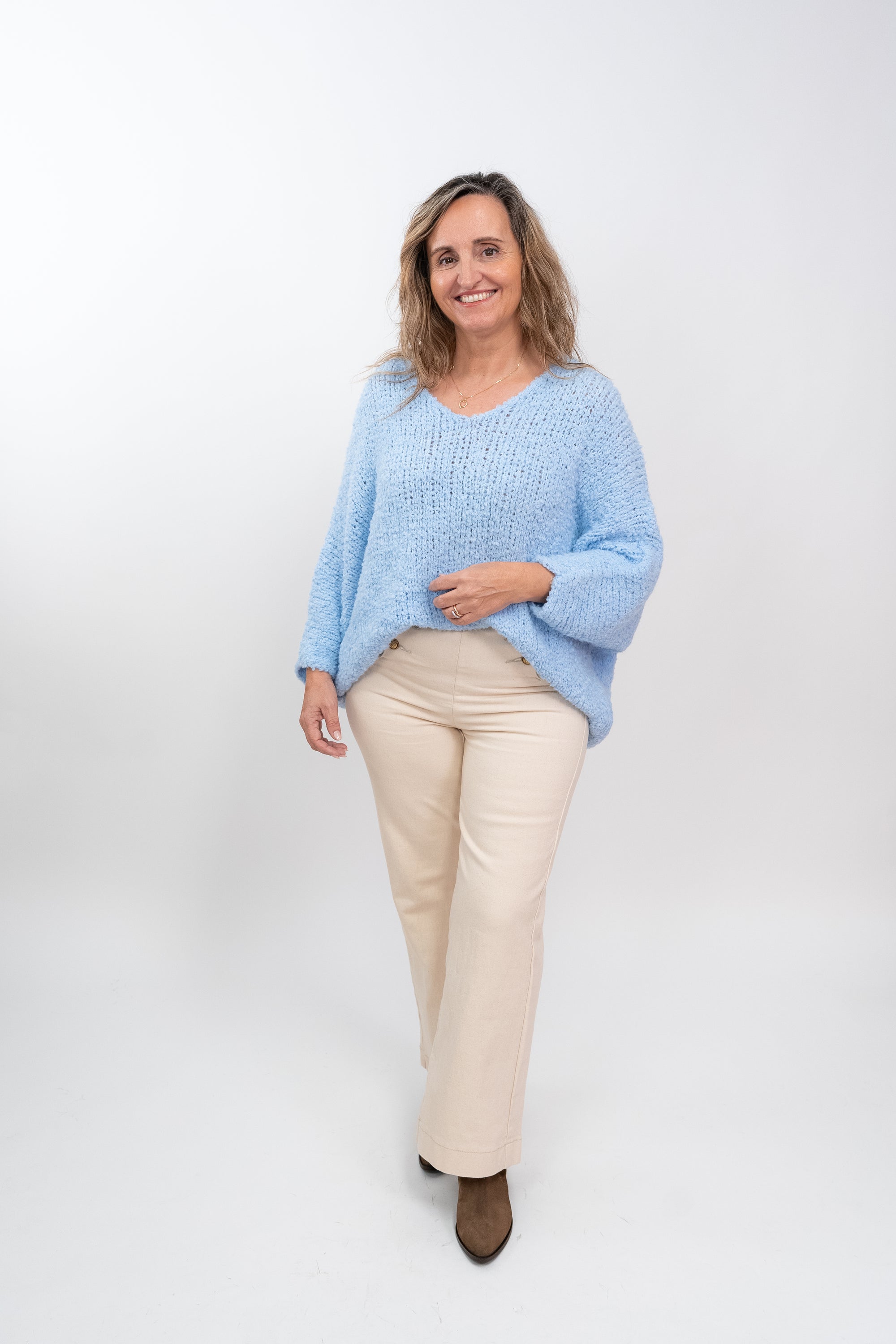 Camisola de Malha Fofa Oversize