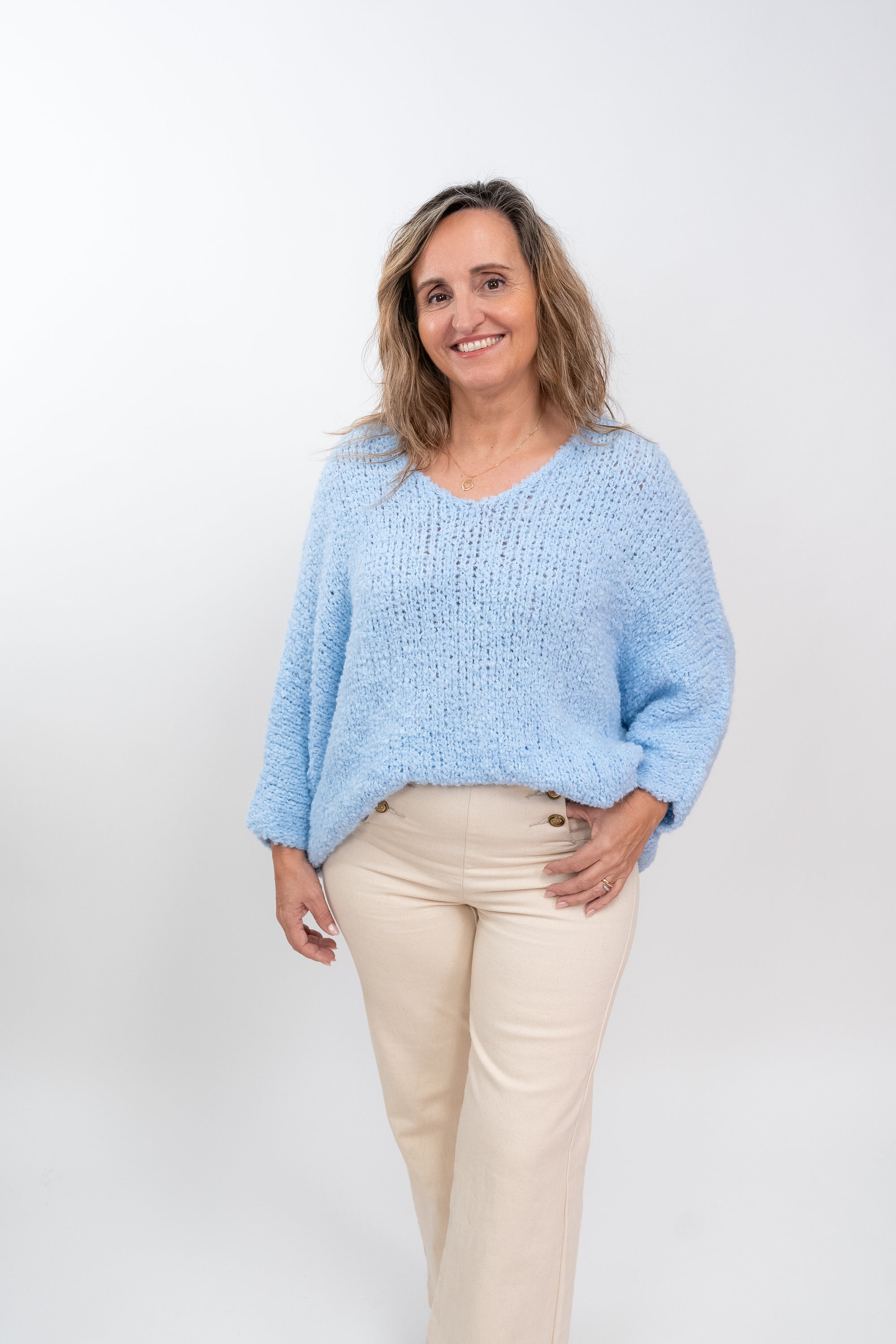 Camisola de Malha Fofa Oversize