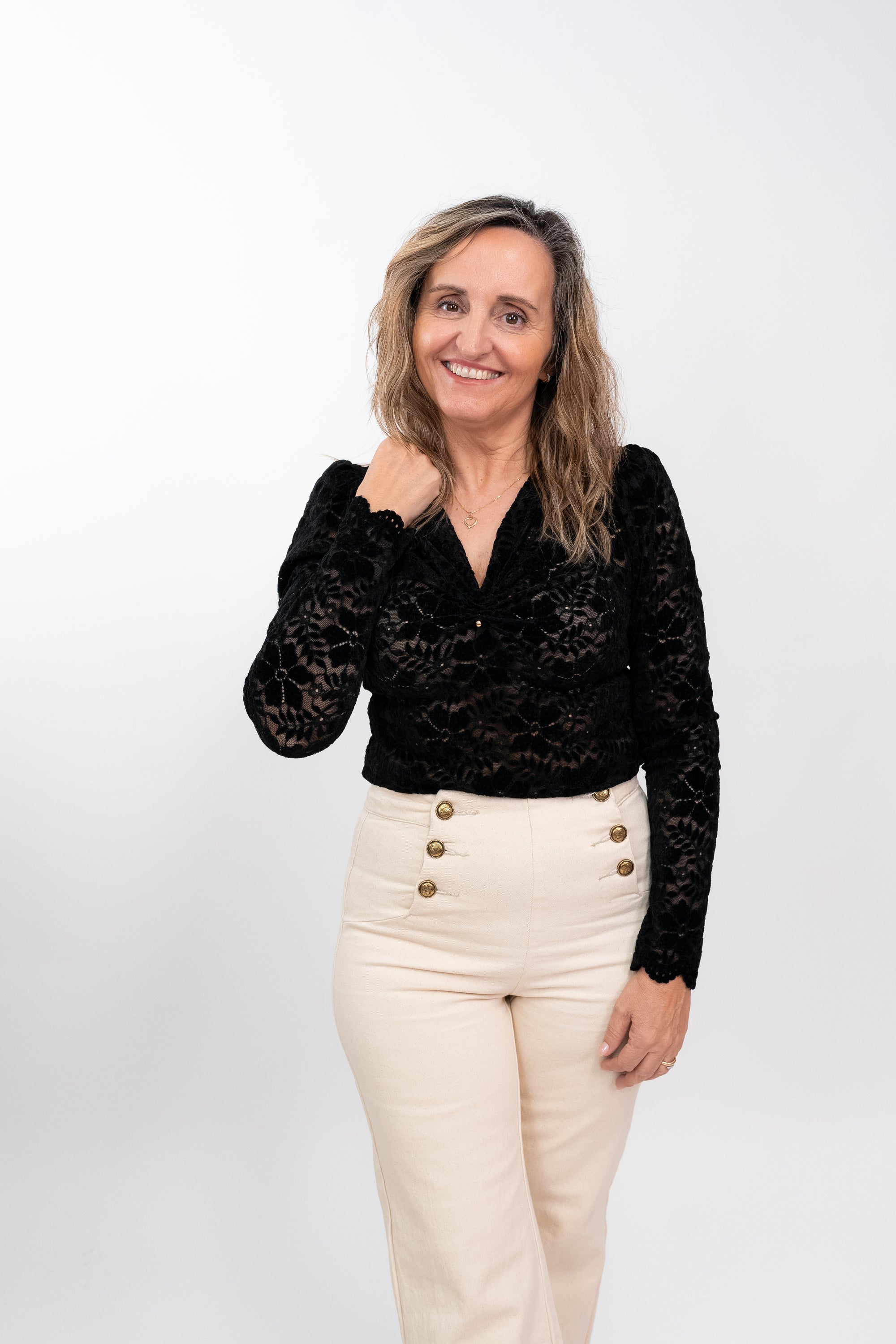 Camisola de Renda Macia
