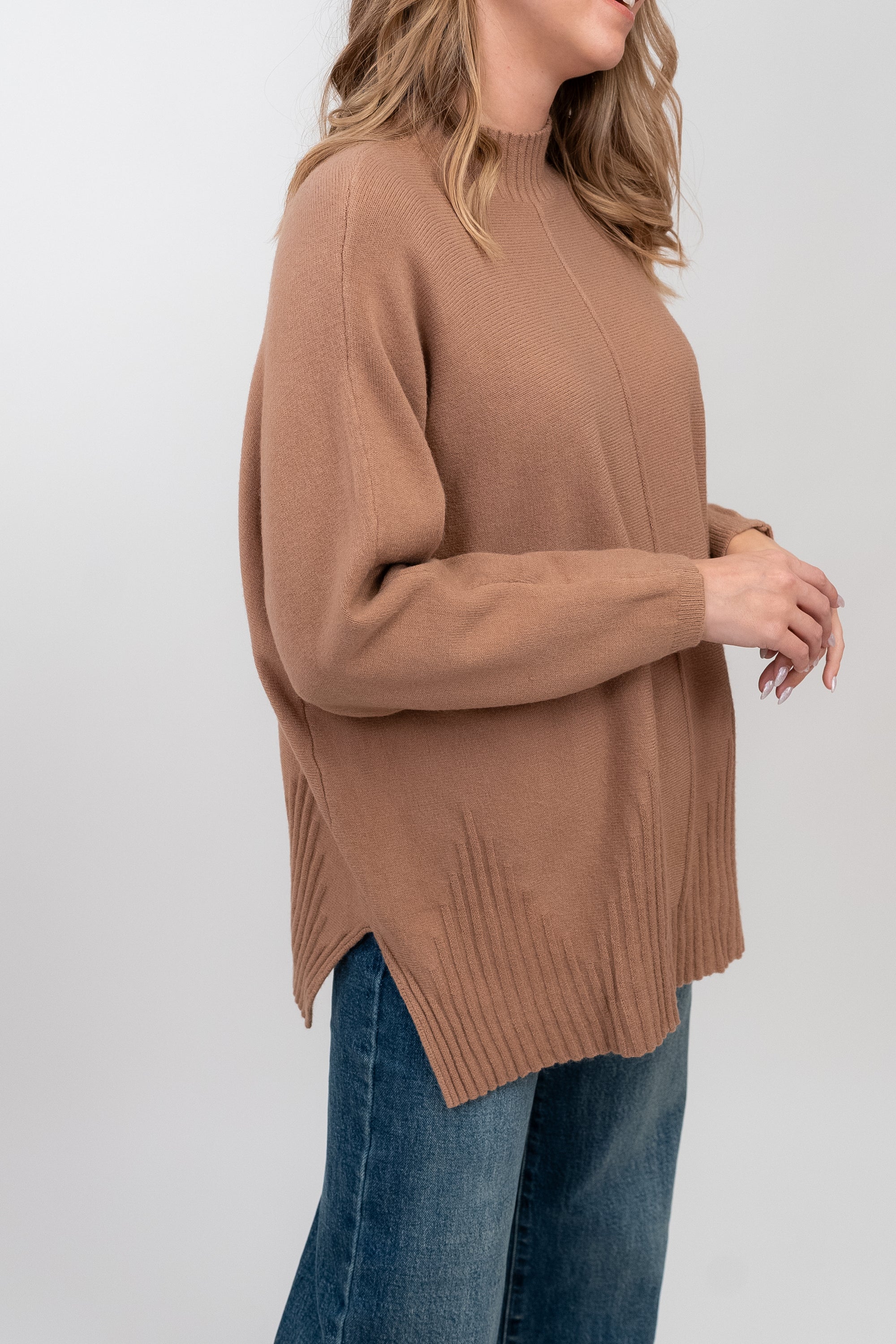 Camisola de Malha com Meia Gola