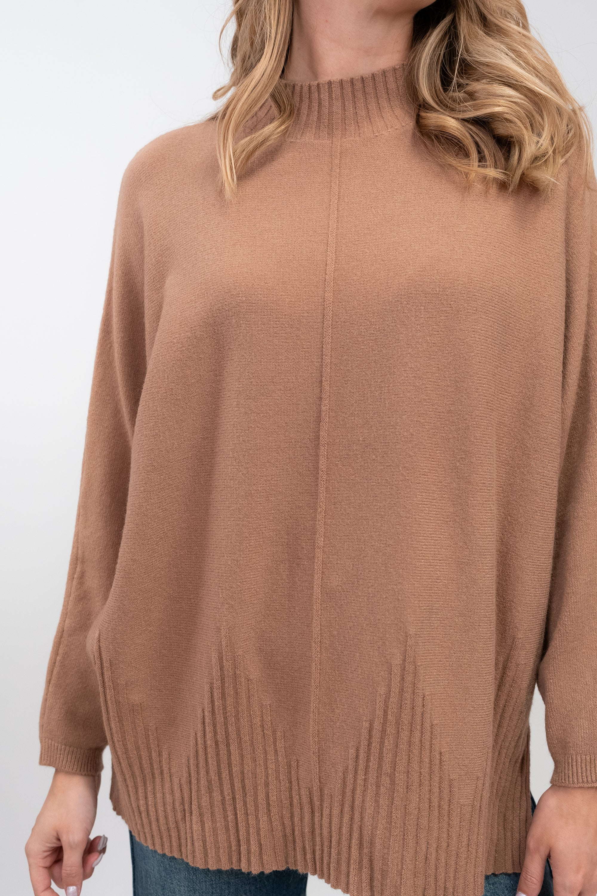 Camisola de Malha com Meia Gola