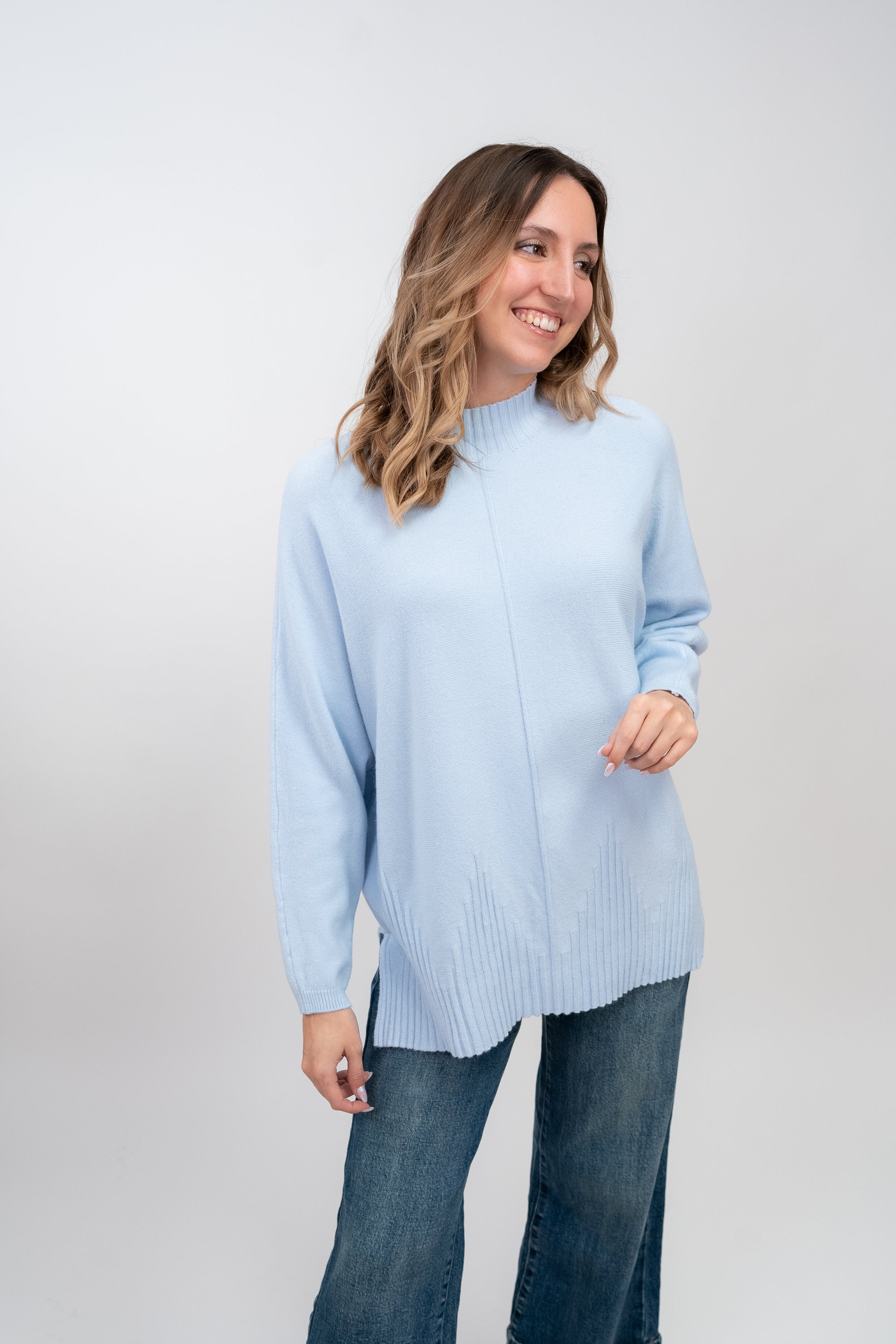 Camisola de Malha com Meia Gola