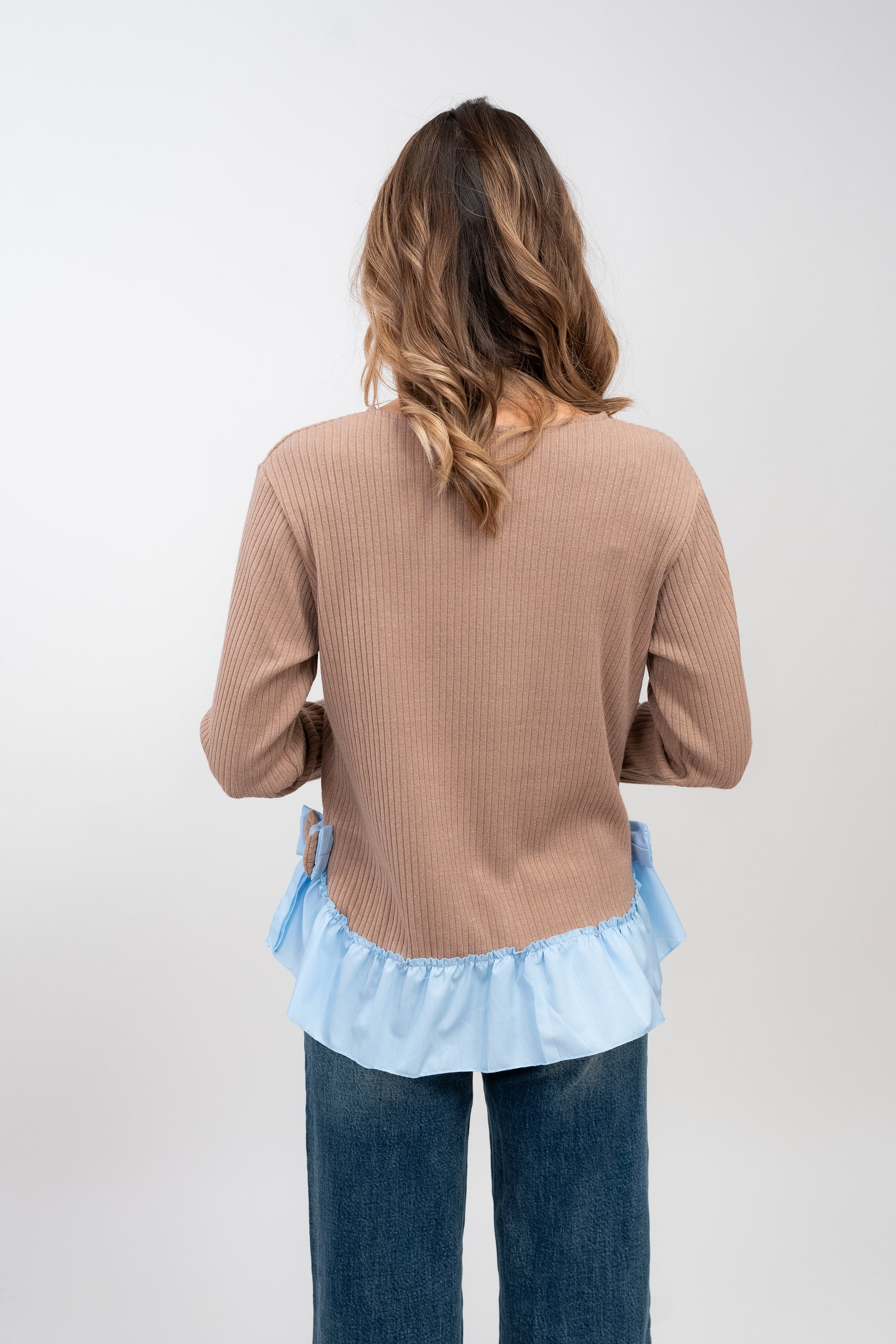 Camisola de Malha com Folho