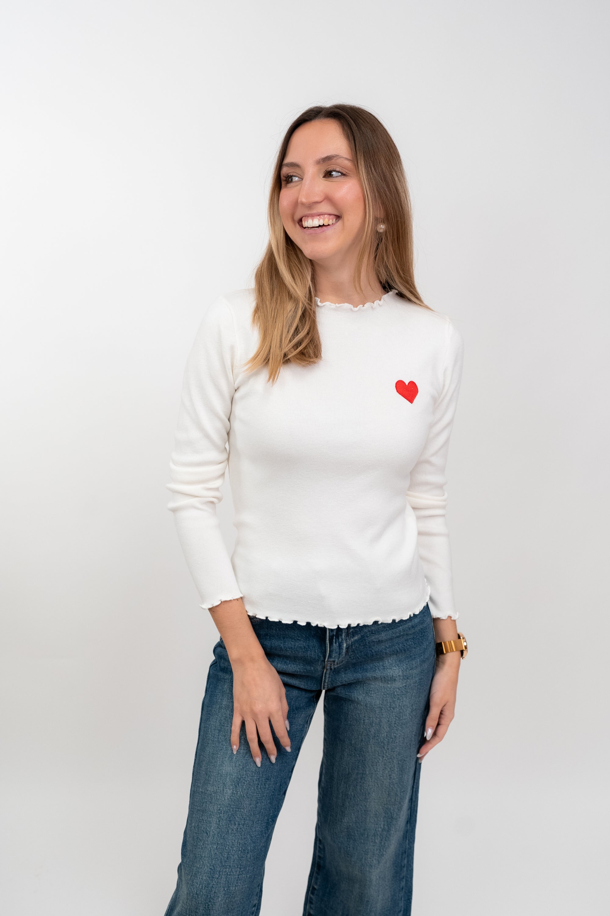 Camisola de Malha com Coração