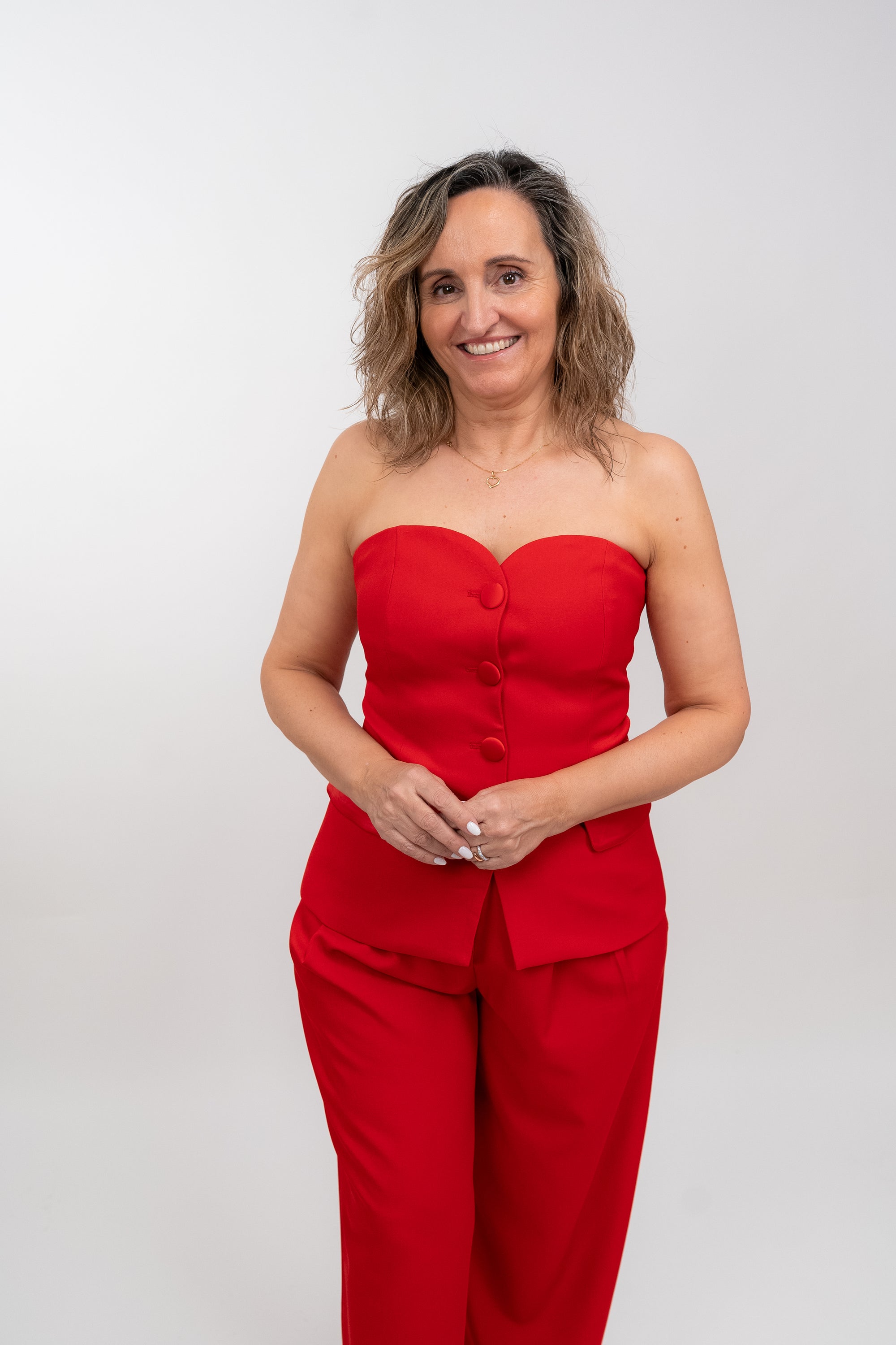 Conjunto Alfaiataria Colete Cai Cai + Calça Larga