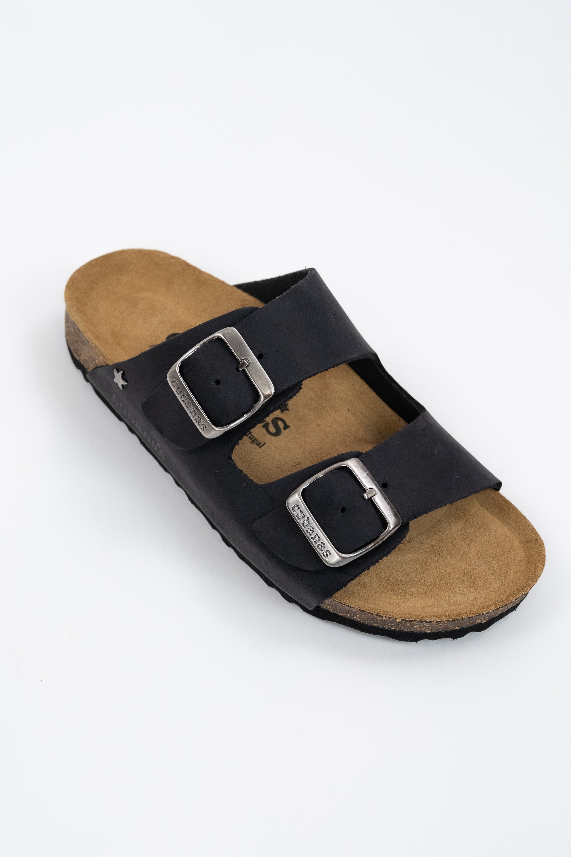 Amalia-Sandalia de Piel con Dos Tiras