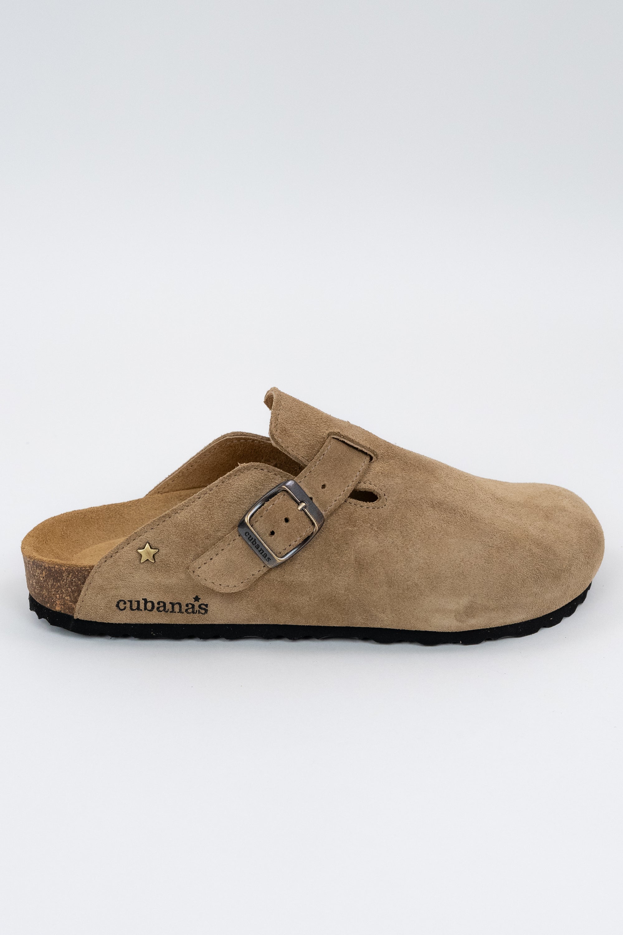 Maria-Closed Suede Sandal
