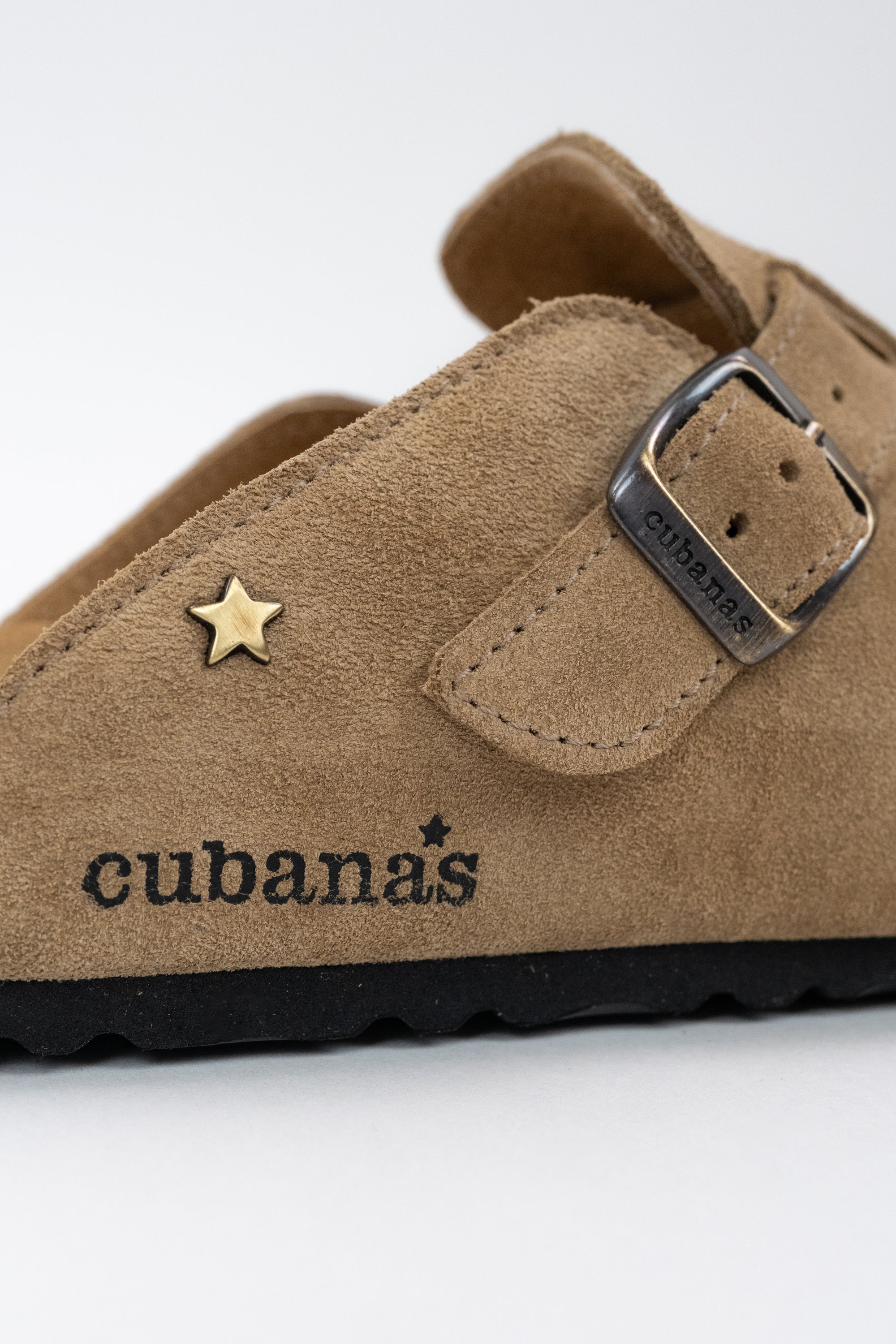 Maria-Closed Suede Sandal