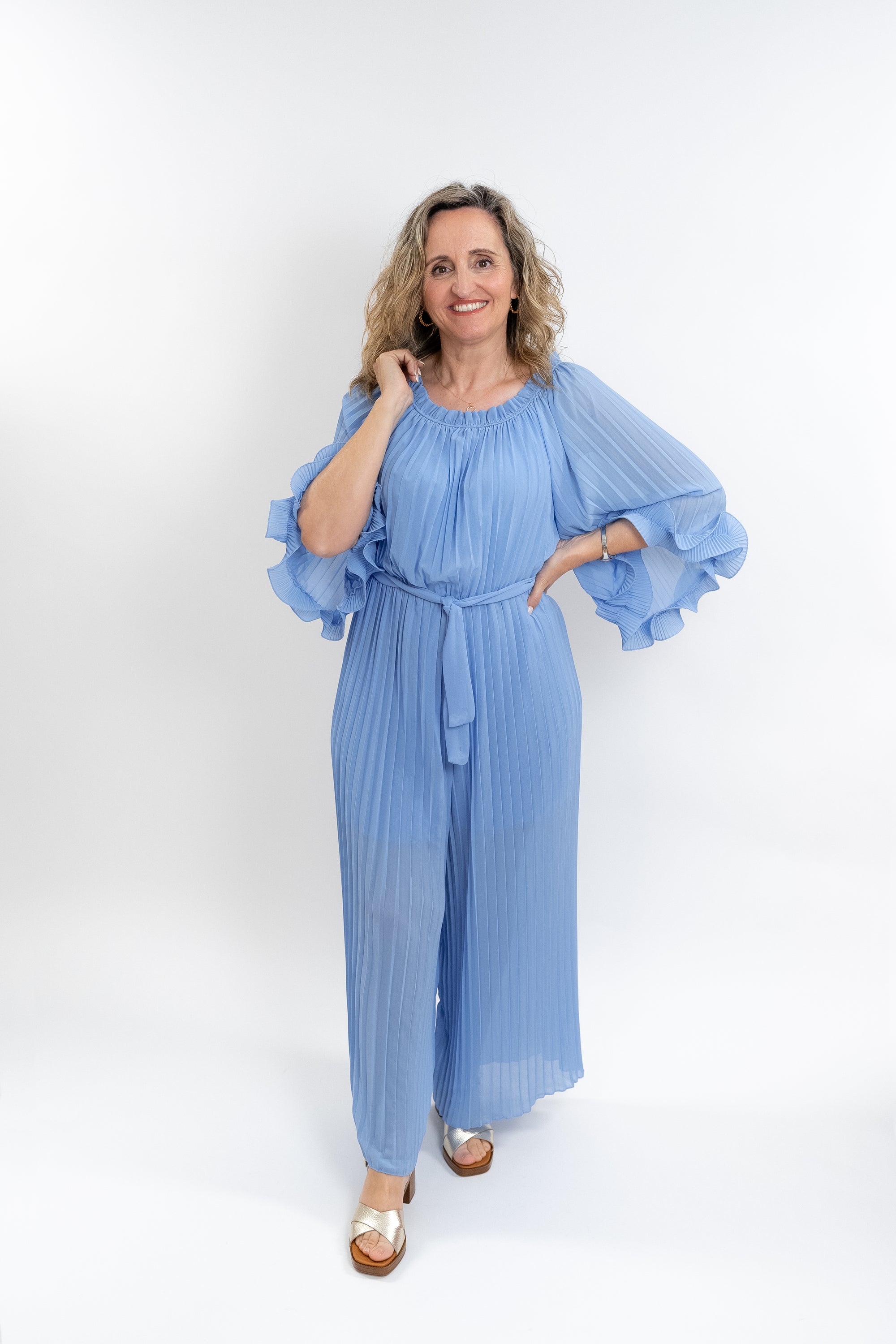Pleated Jumpsuit