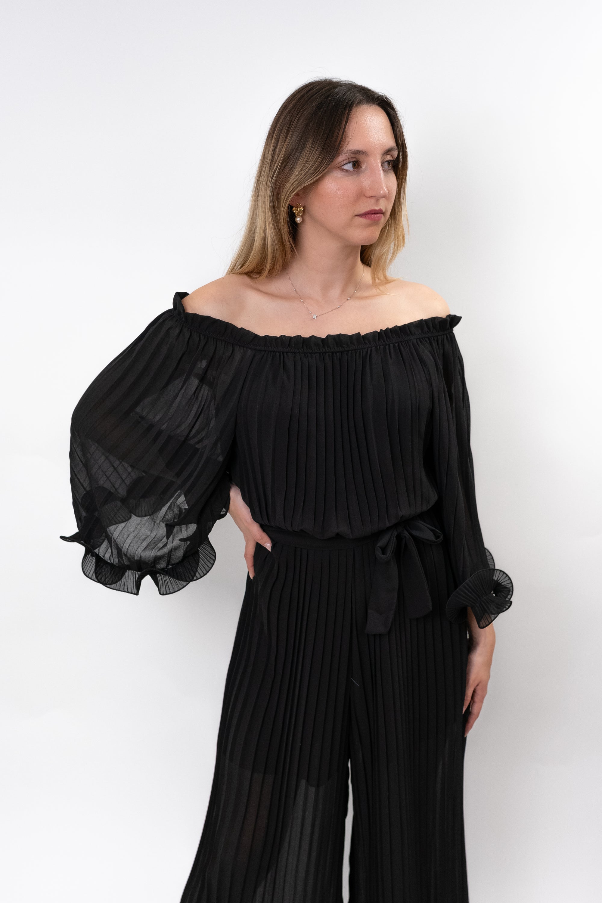 Pleated Jumpsuit