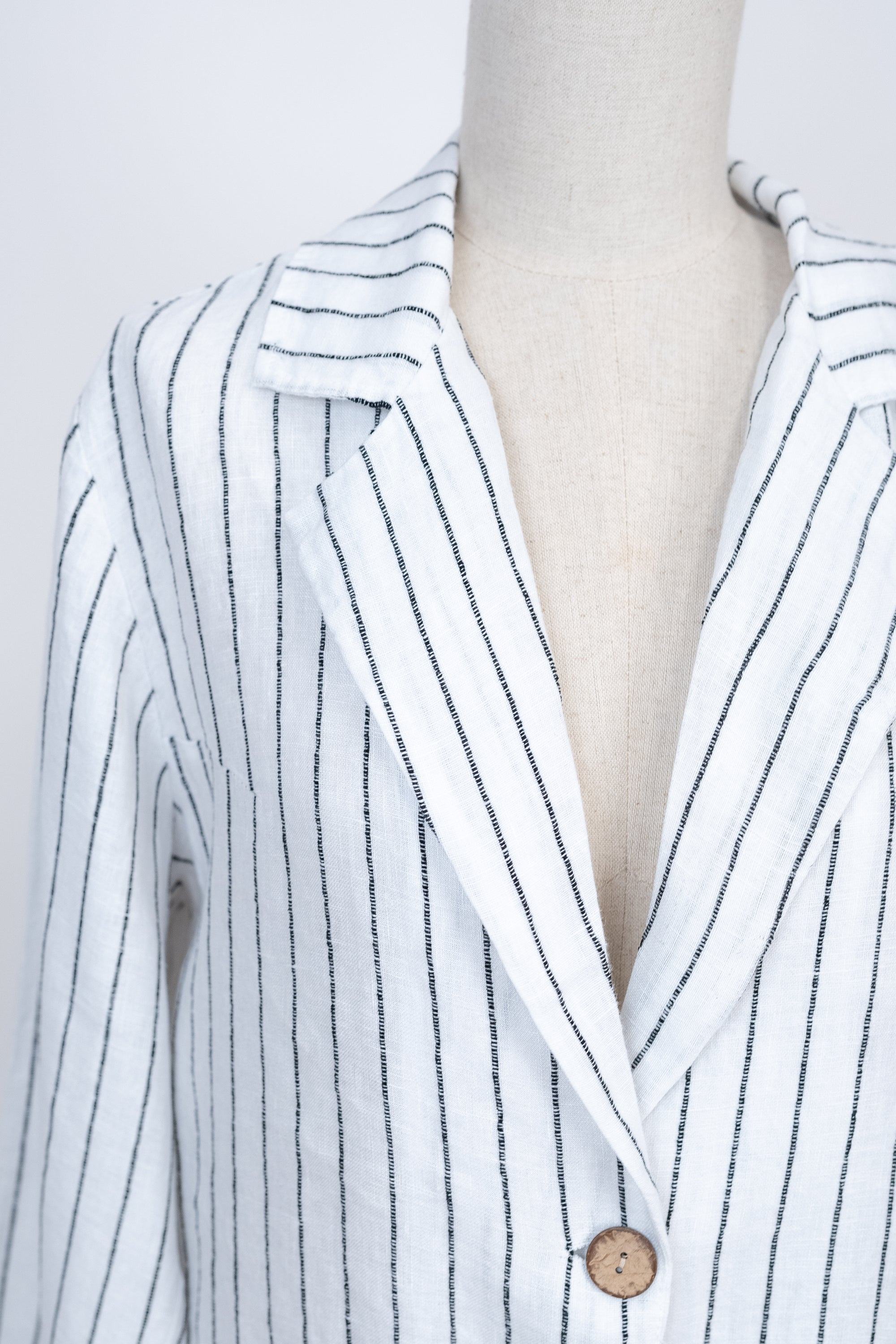 Blazer 100% Linho c/ Riscas