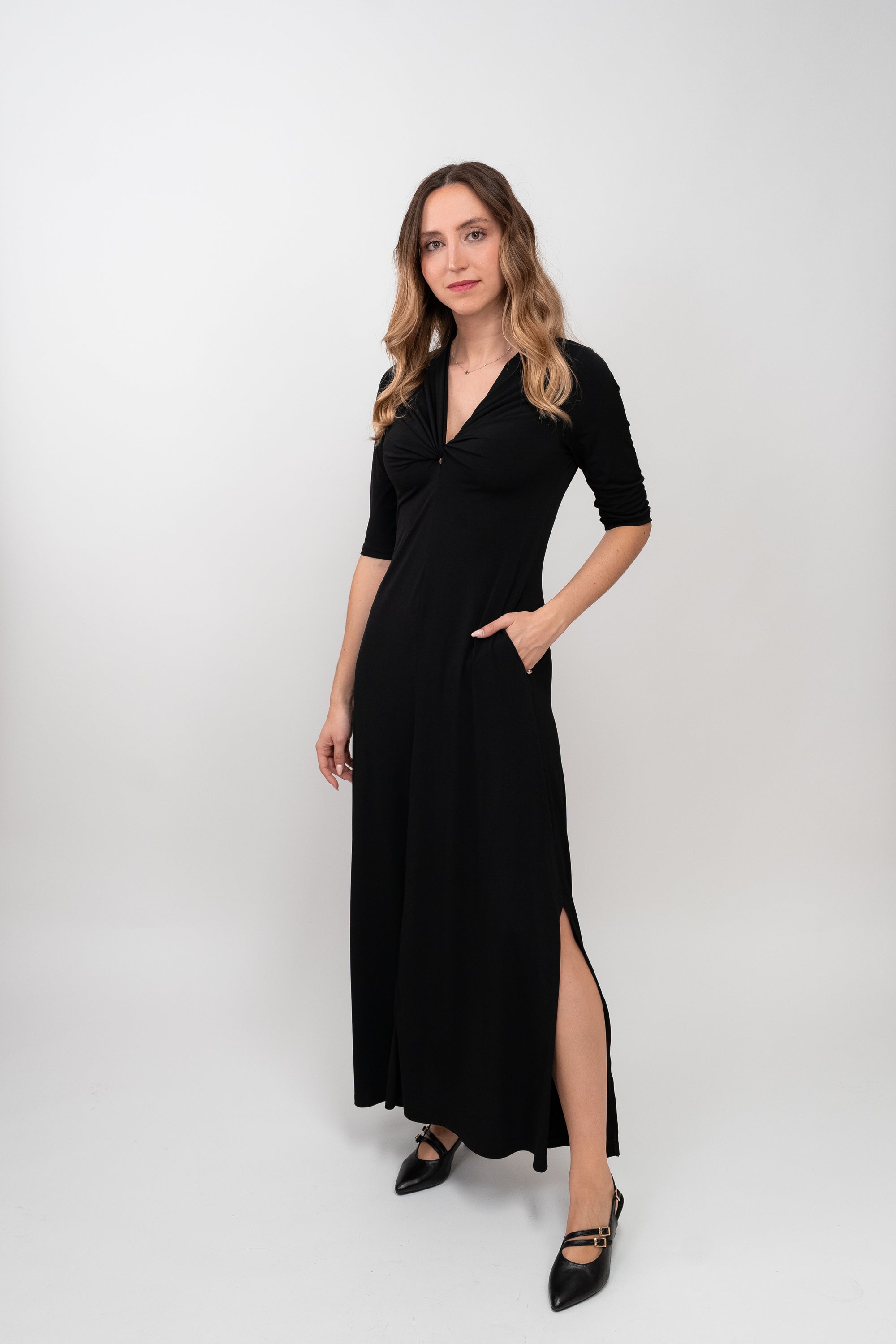 Vestido de Malha Elástica