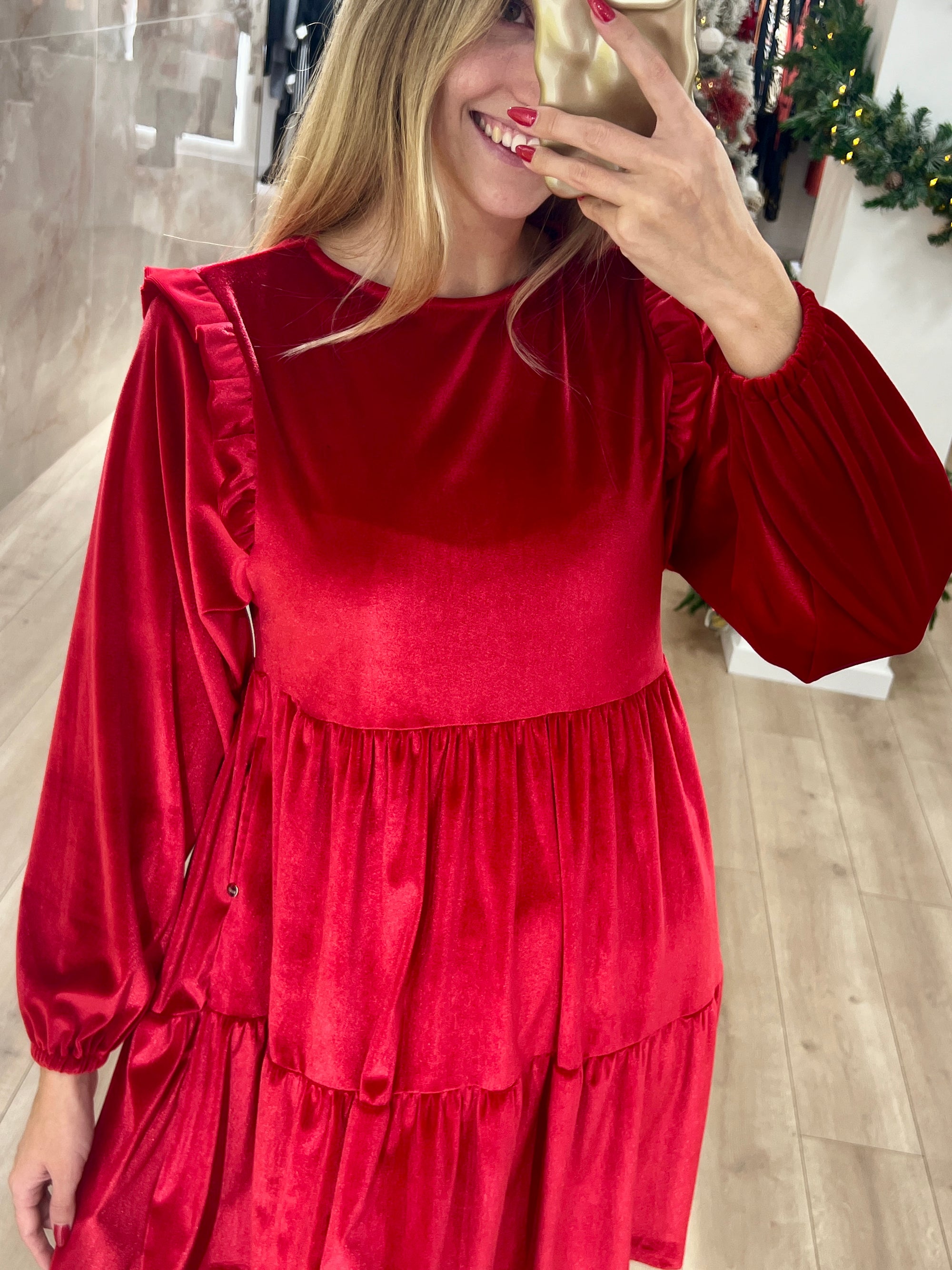 Short Velvet Dress