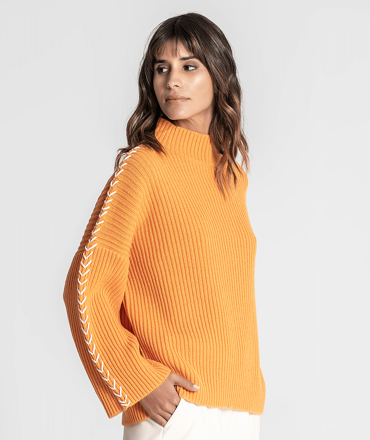 Camisola oversize canelada RÜGA
