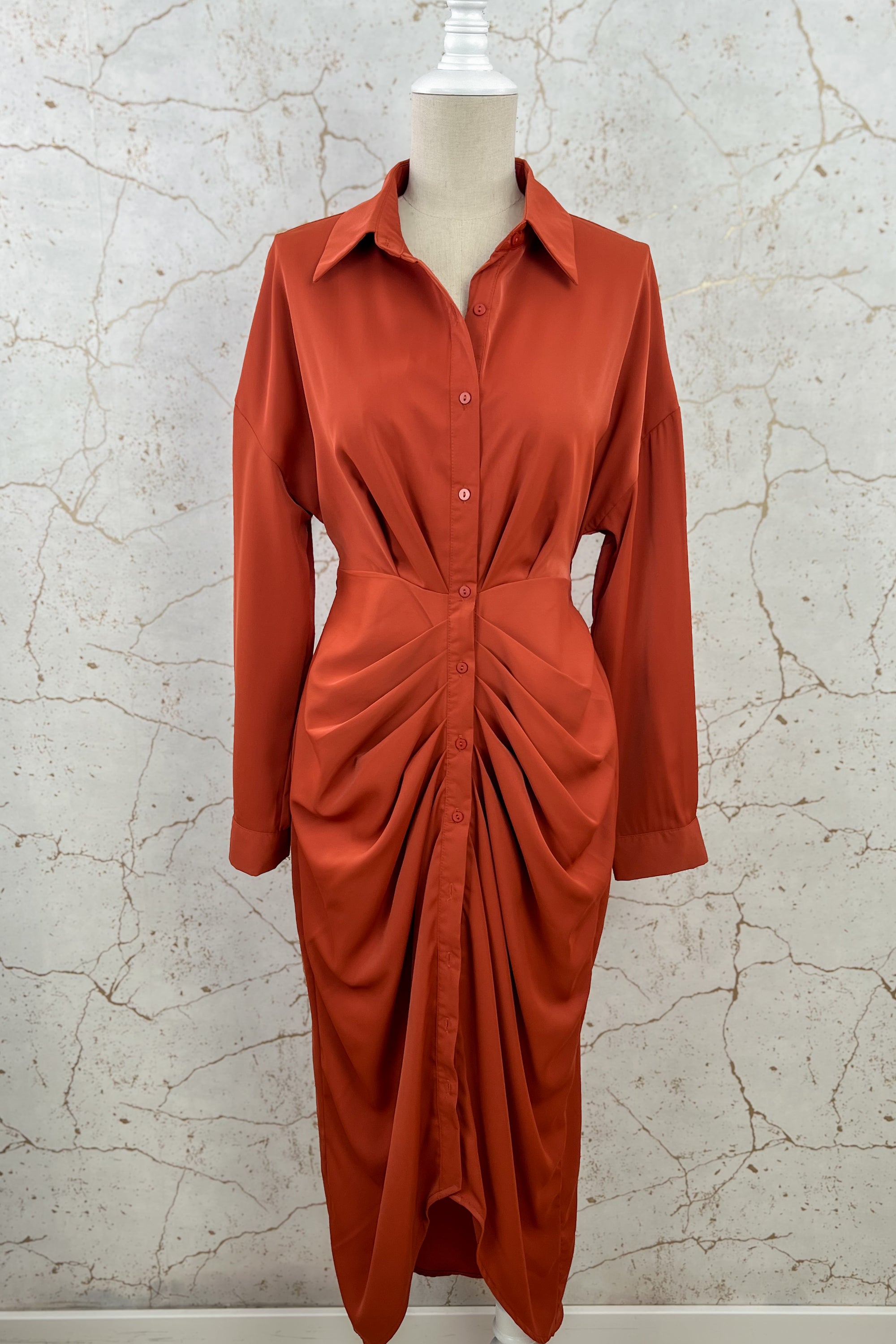 Vestido camisero midi