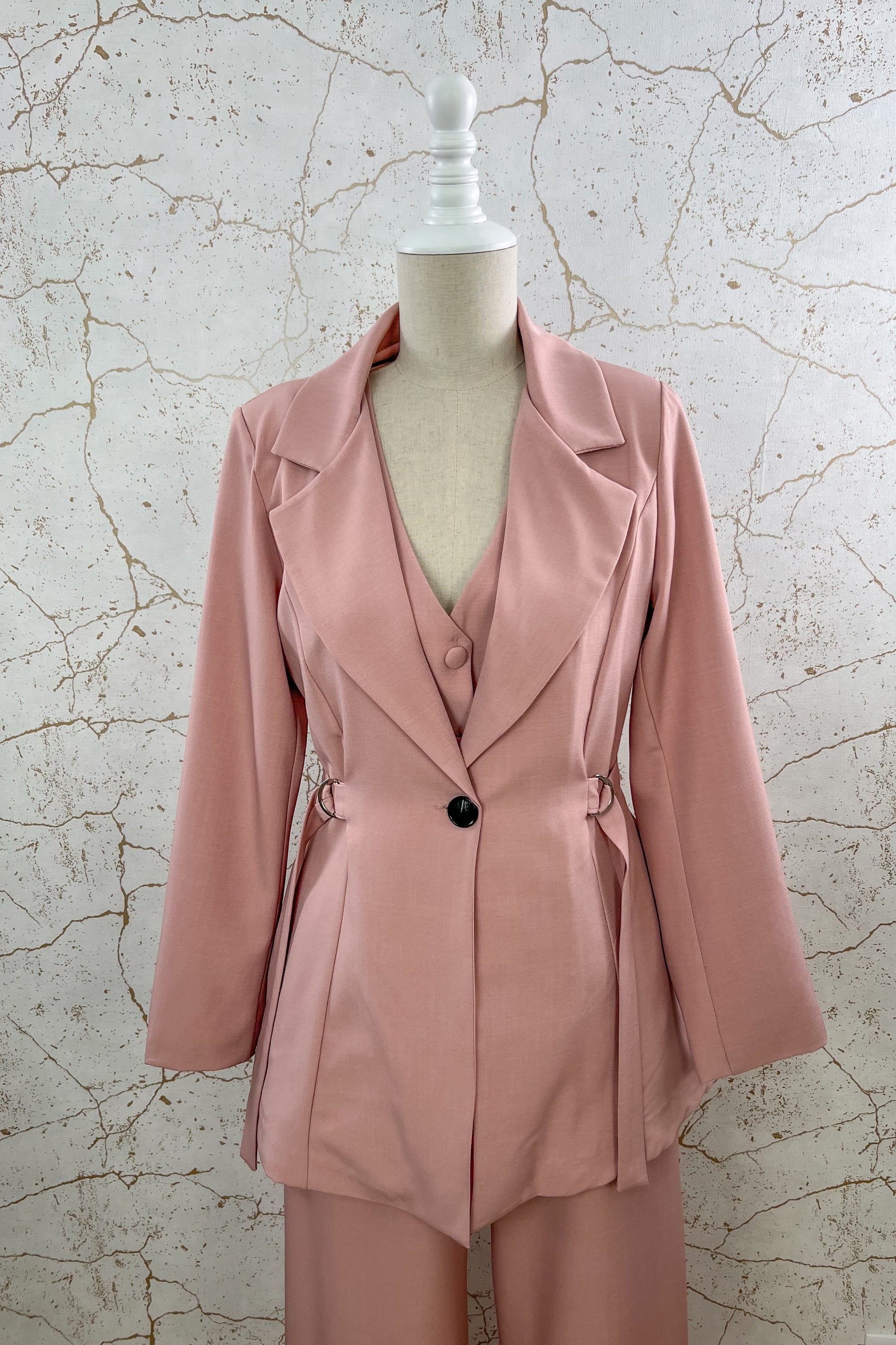 Fitted Blazer with Ties