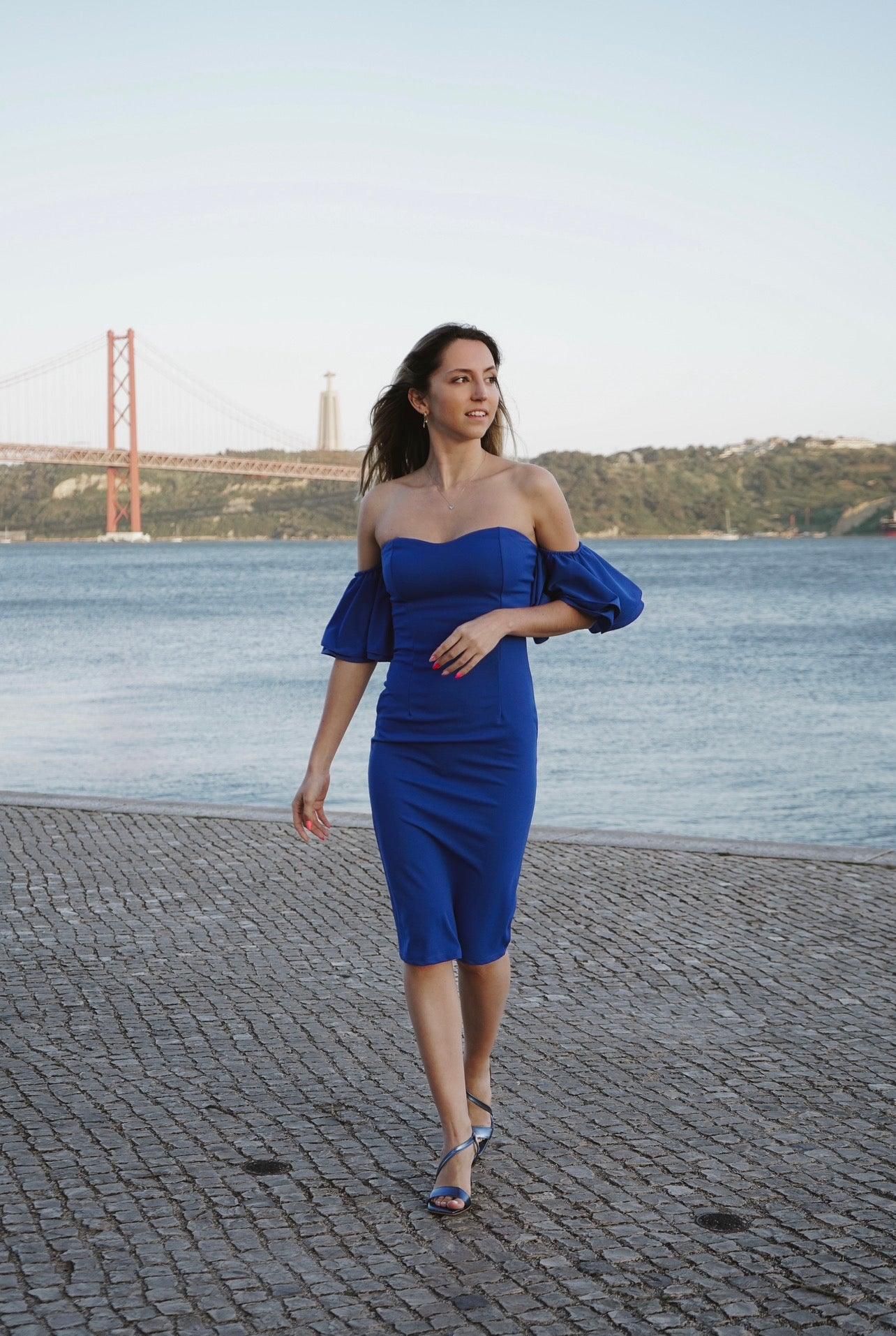Ruffle Sleeve Dress
