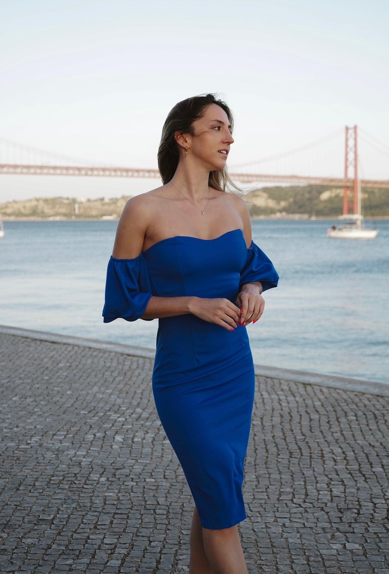 Ruffle Sleeve Dress
