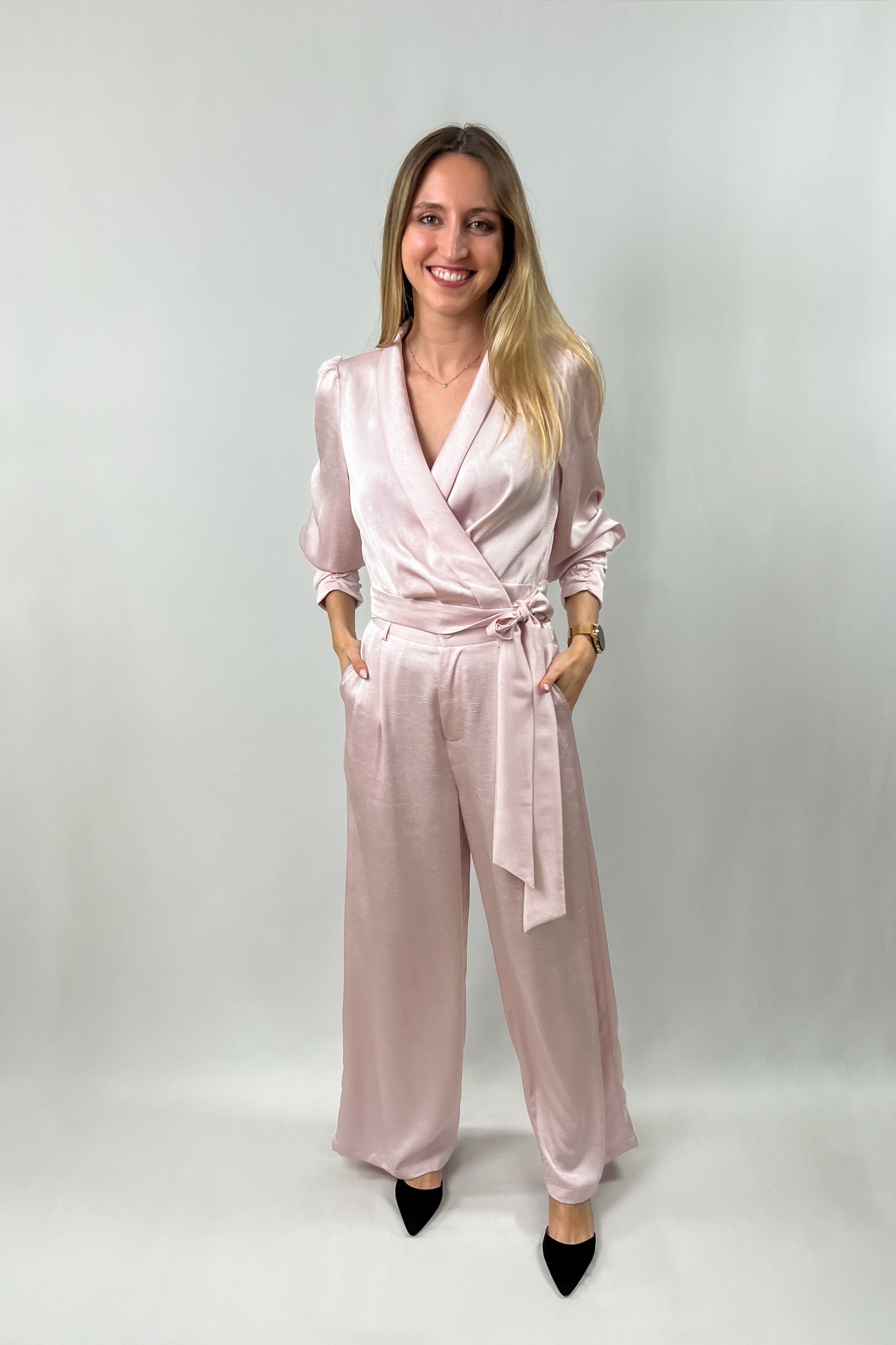 Premium Satin Wide Leg Trousers
