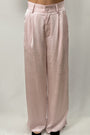 Pantalones anchos de satén de primera calidad