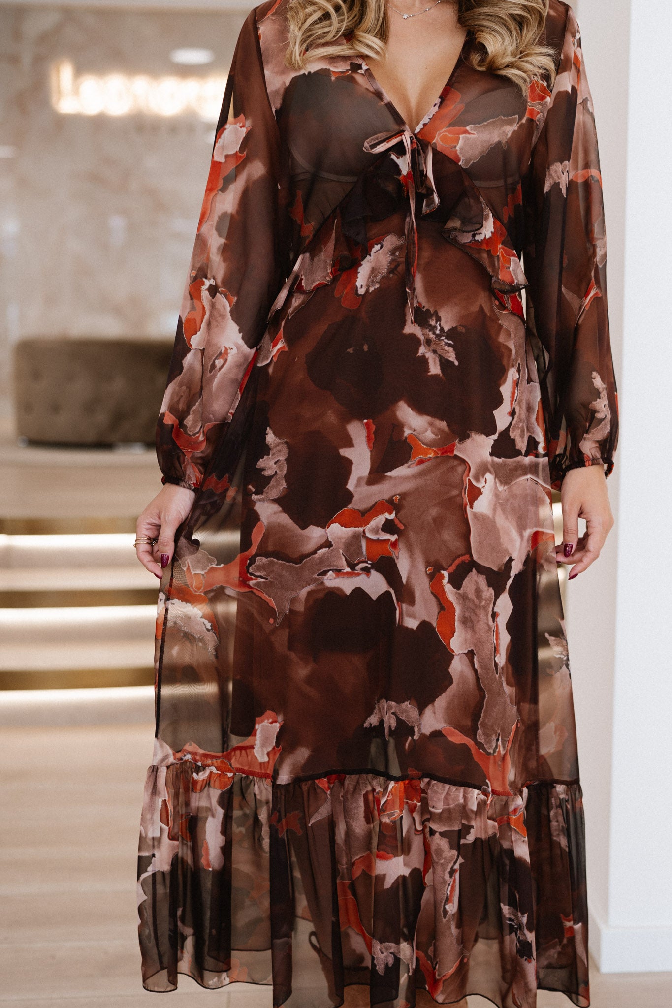 Vestido Comprido Estampado