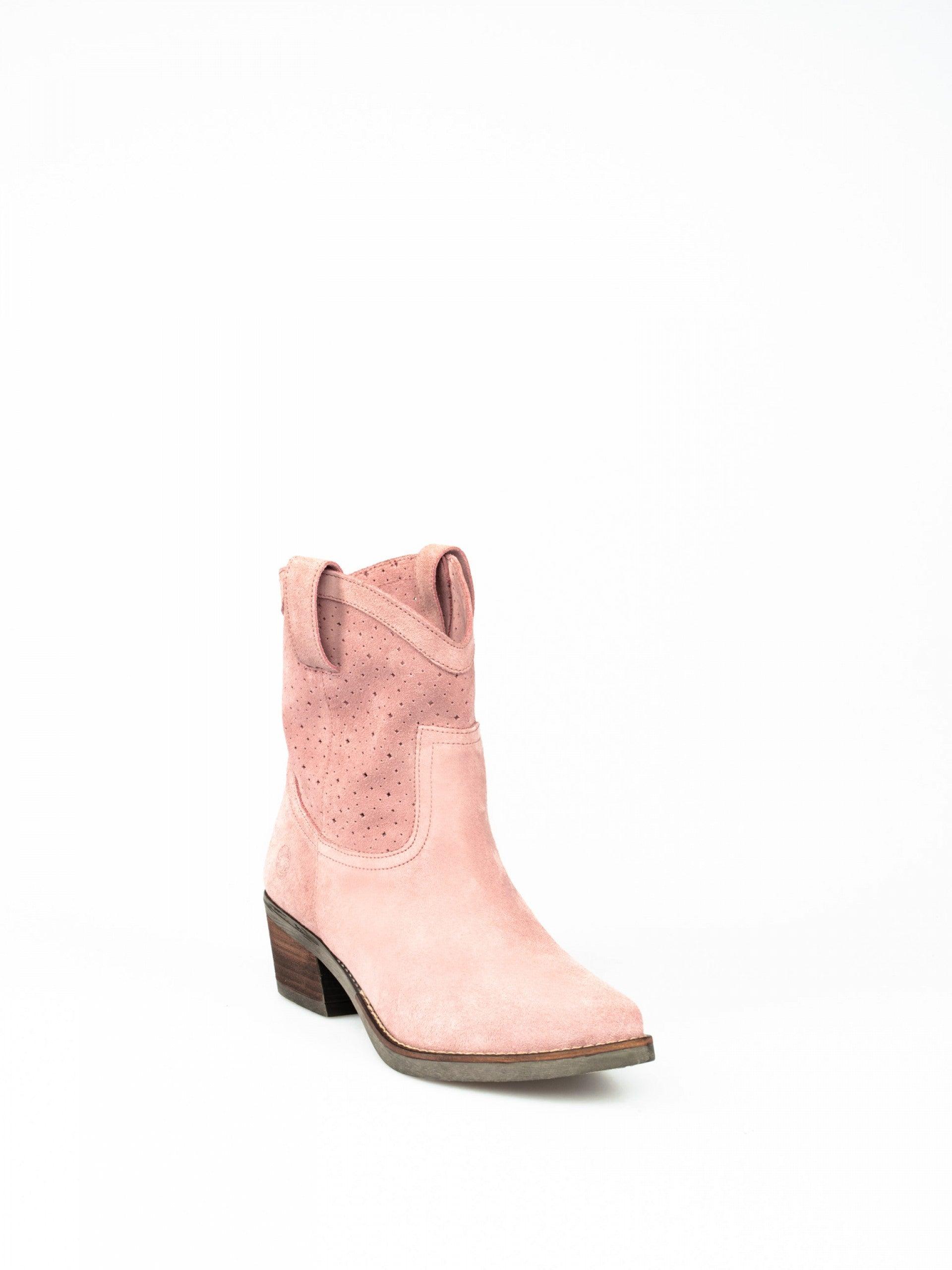 Botim Texano Tapadas Primavera em Camurça