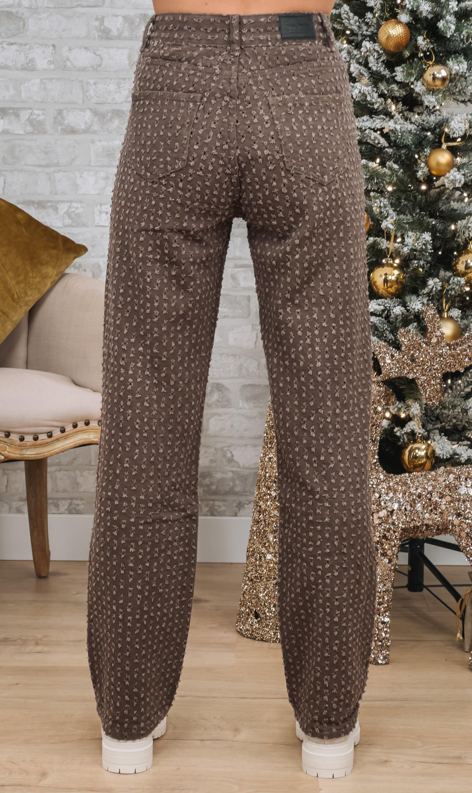 Perforated Slouchy Trousers