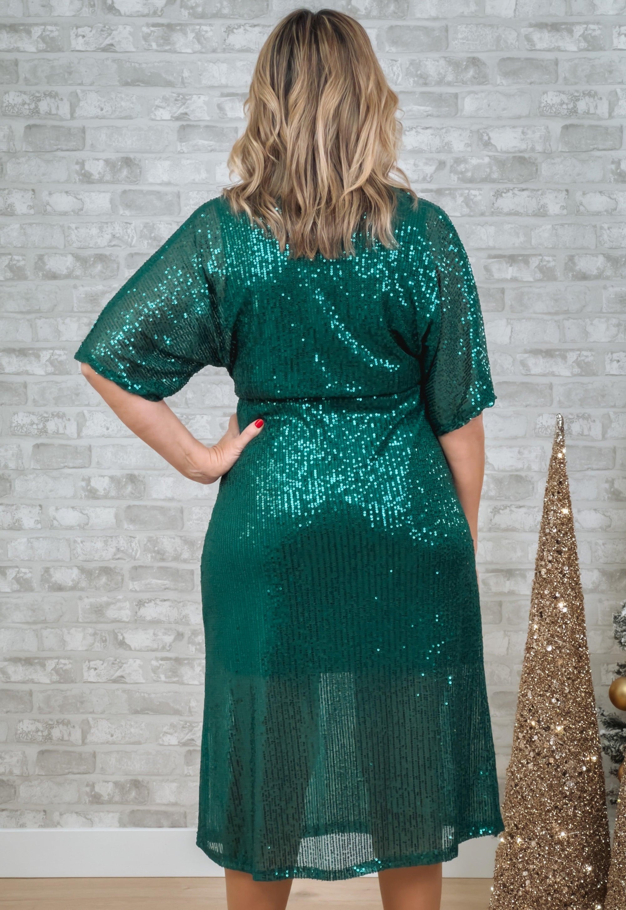 Sequin Midi Dress