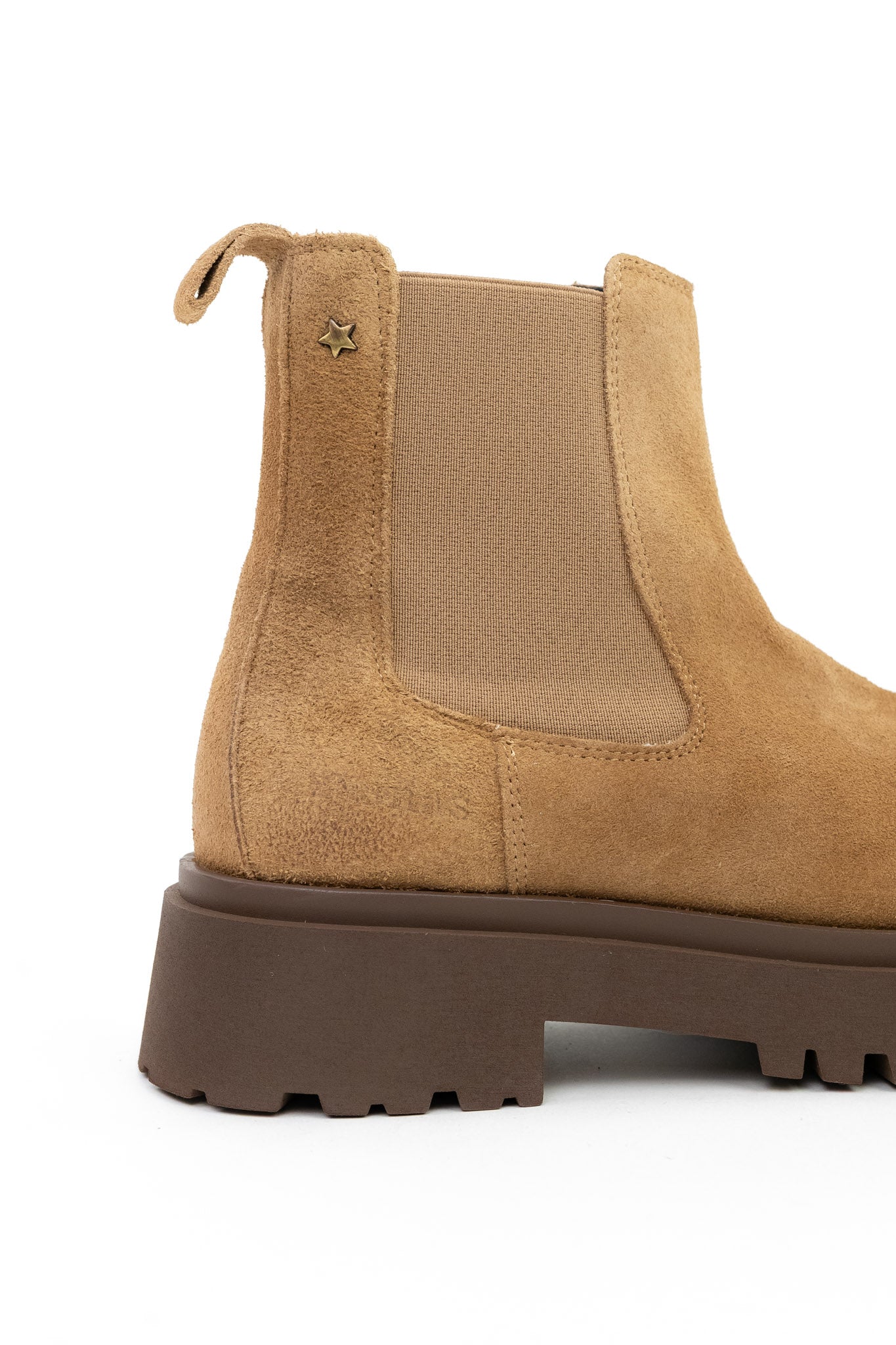 Bota de Plataforma em Camurça